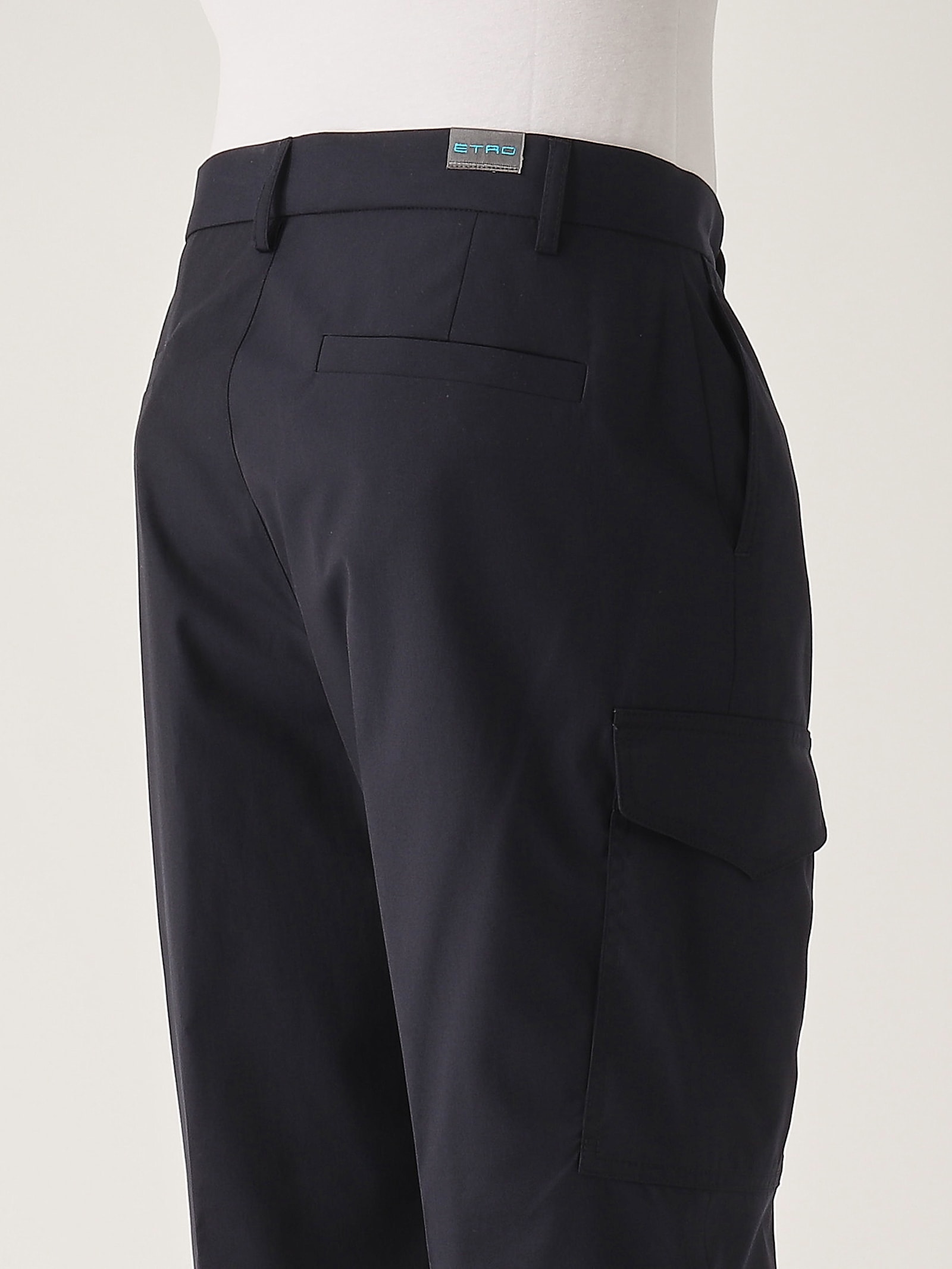 Etro Cargo Tapered Regular-fit Trousers In Blue