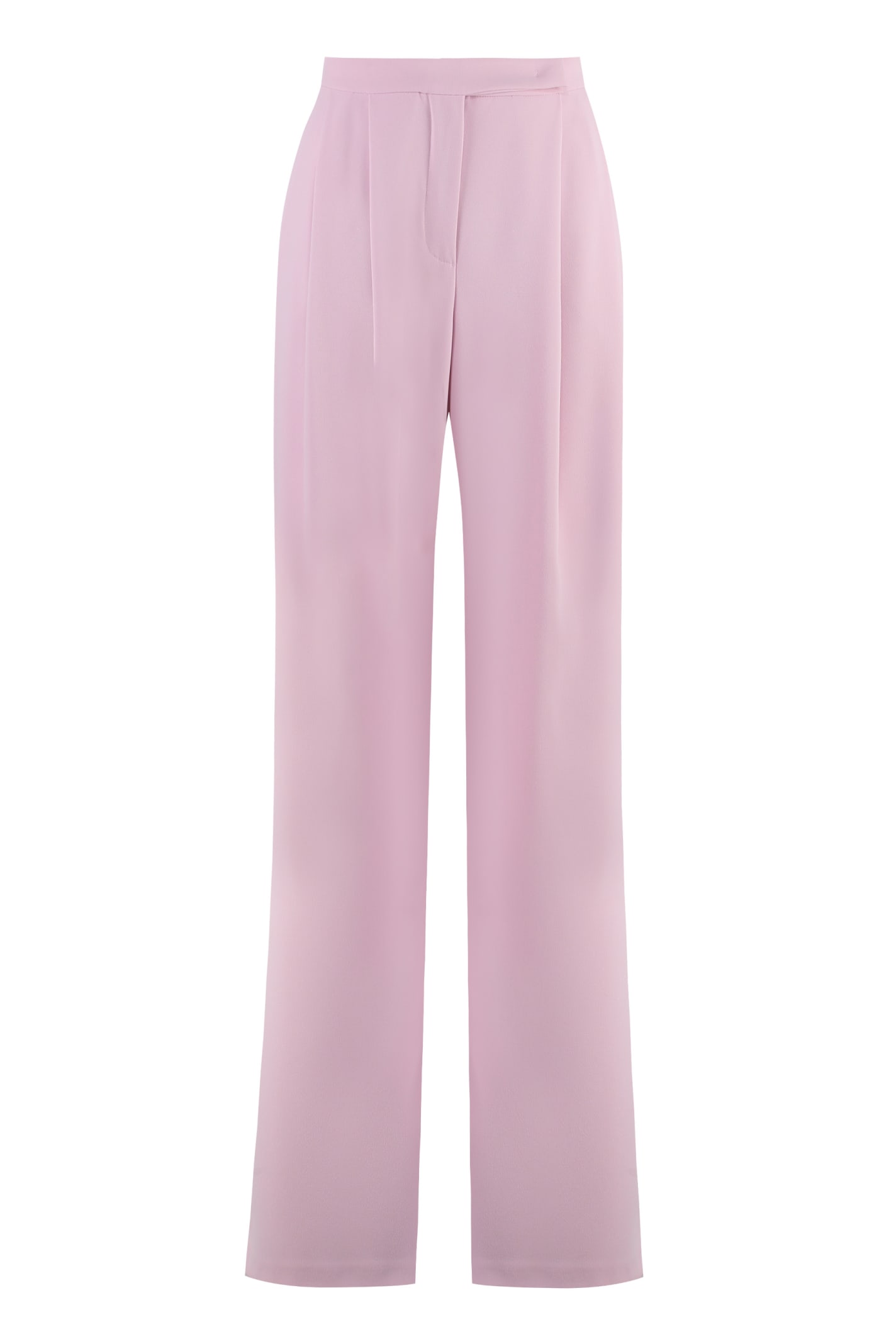 Shop Pinko Montano High-waist Wide-leg Trousers In Pink