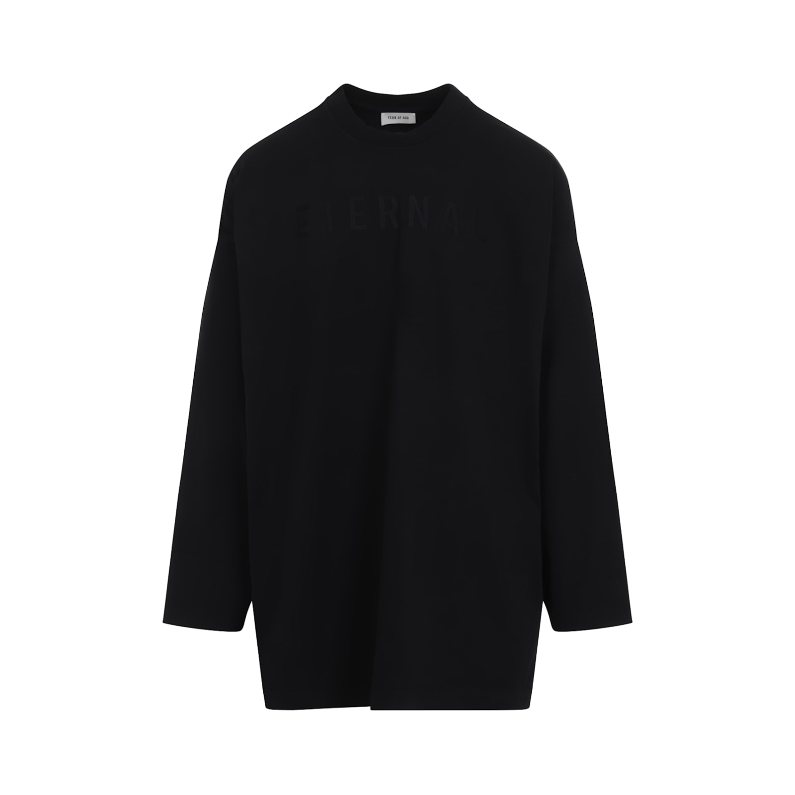 Shop Fear Of God Eternal Long Sleeve Tee In Black