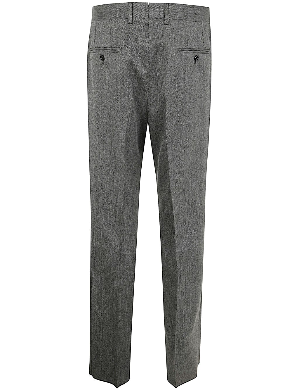 Shop Lardini Man Attitude Trousers In Mid Grey