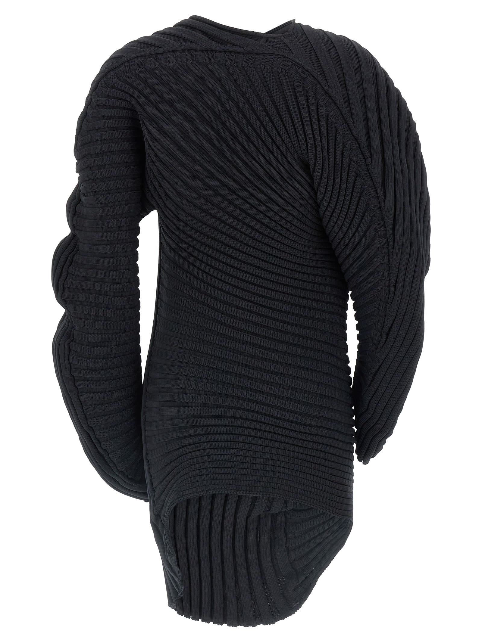 Issey Miyake 'knit (as It Is)' Top In Black