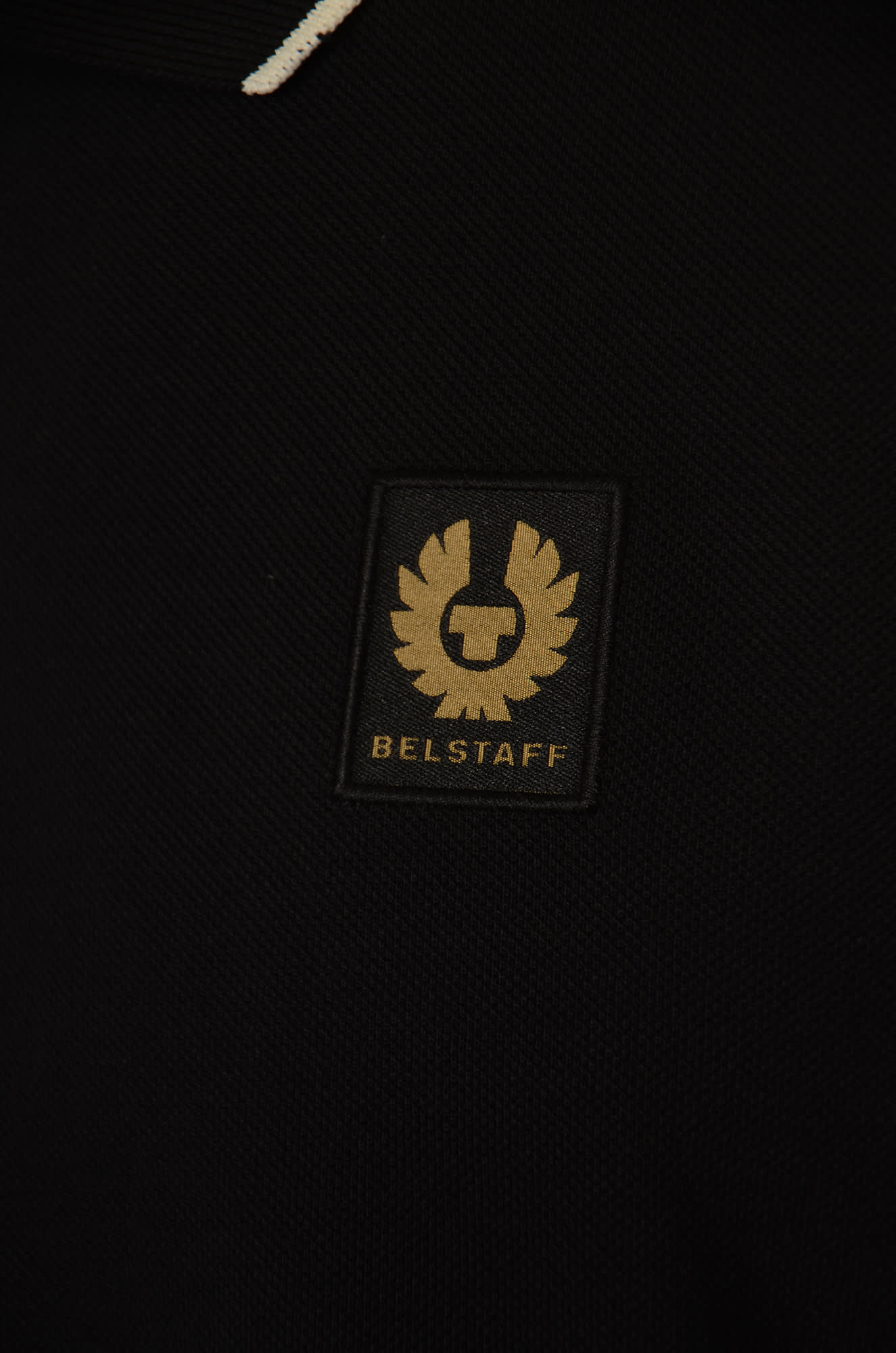 Shop Belstaff Tipped Polo Shirt In Black