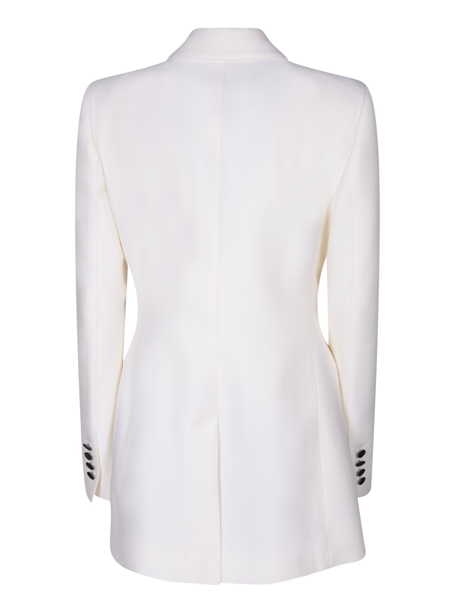 Shop Dolce & Gabbana Double-breasted White/black Jacket