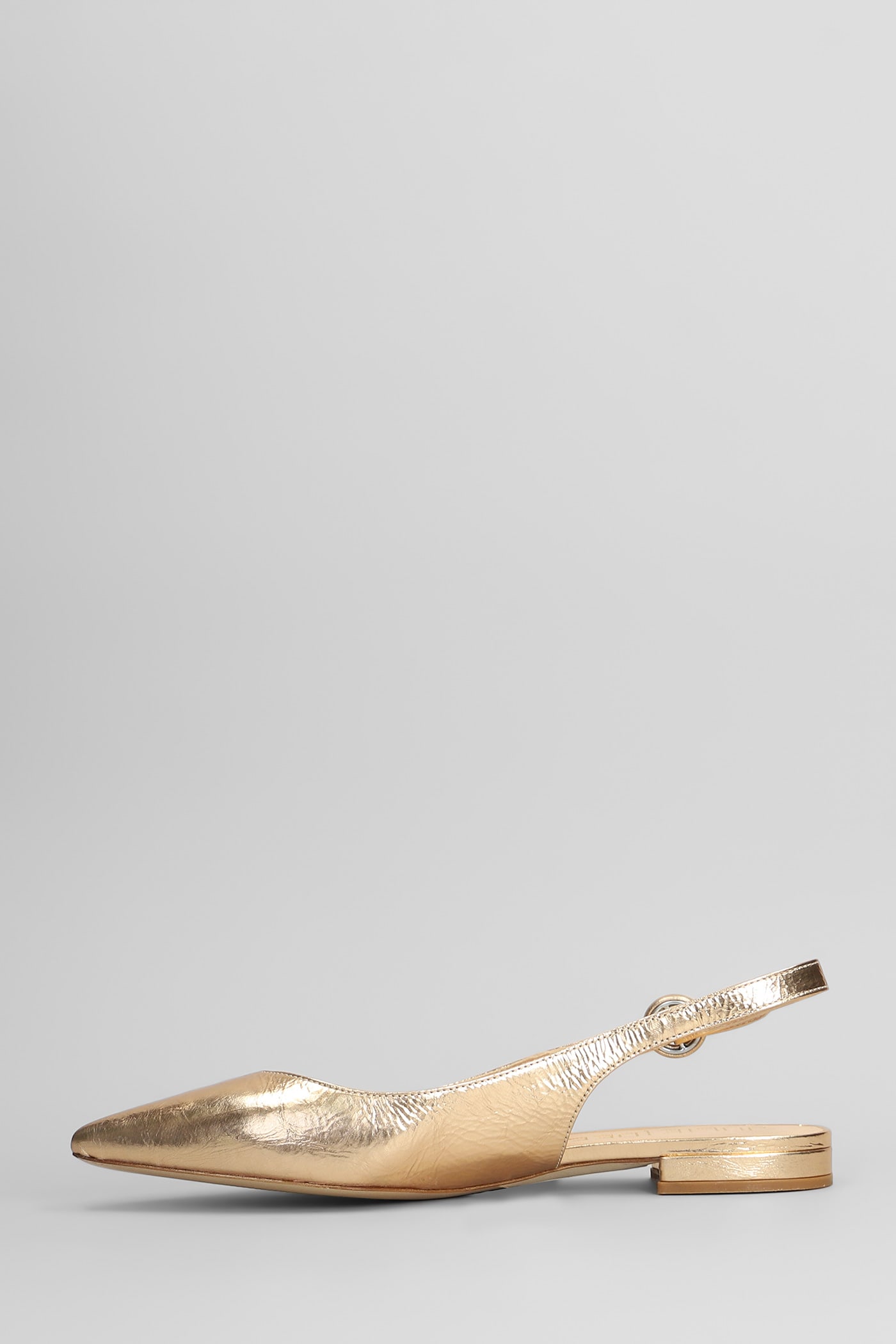 Julie Dee Ballet Flats In Copper Leather In Copper