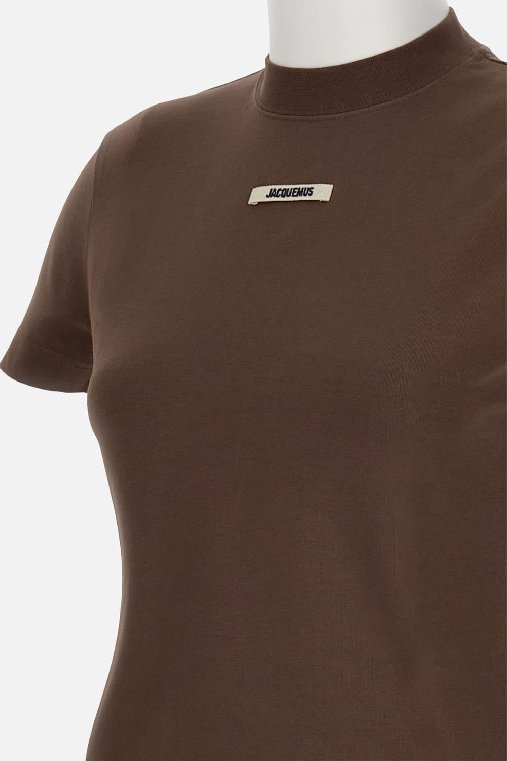 Jacquemus The Grosgrain Long-sleeved T-shirt In Burgundy