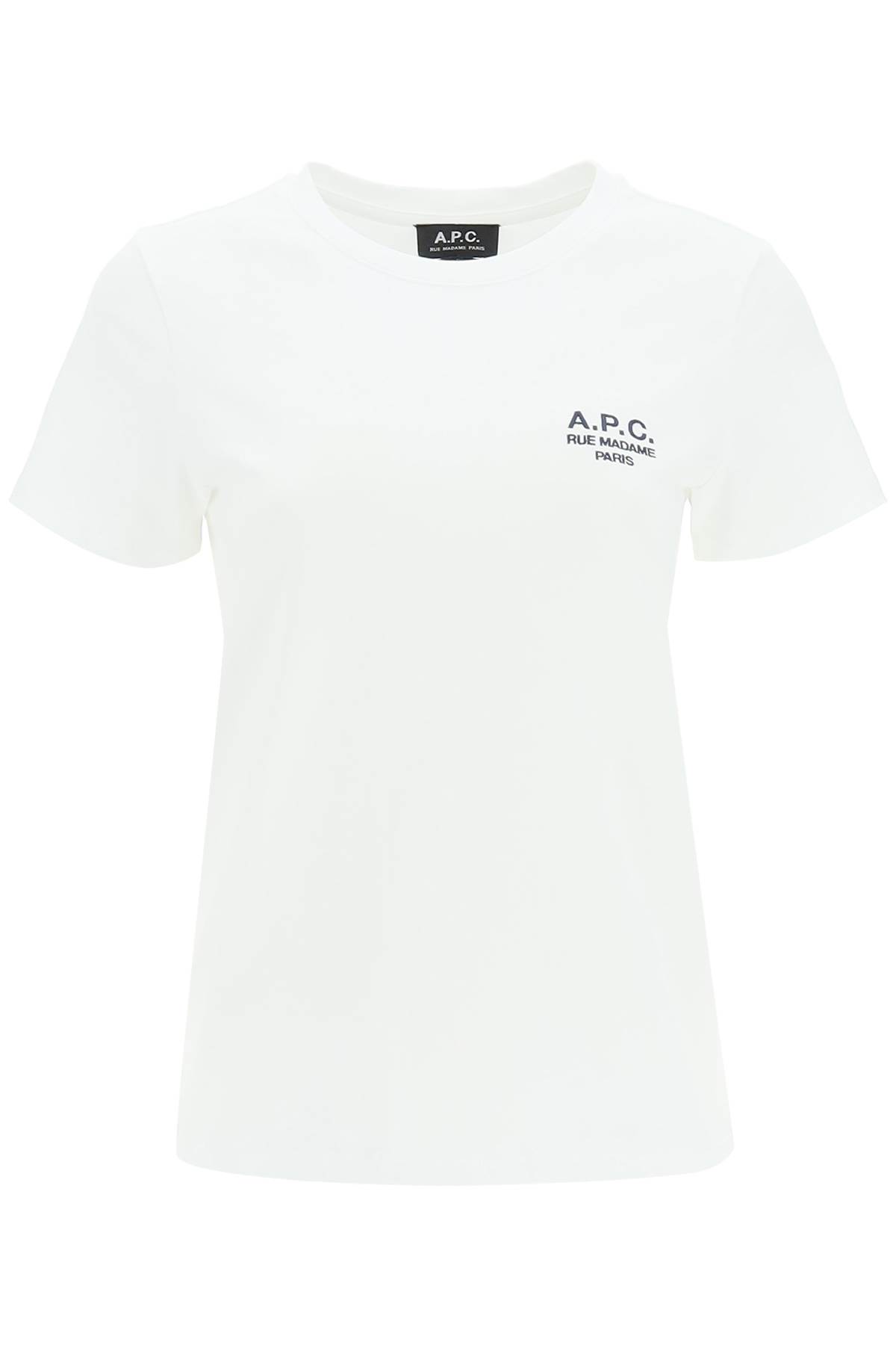 APC DENISE T-SHIRT WITH LOGO EMBROIDERY