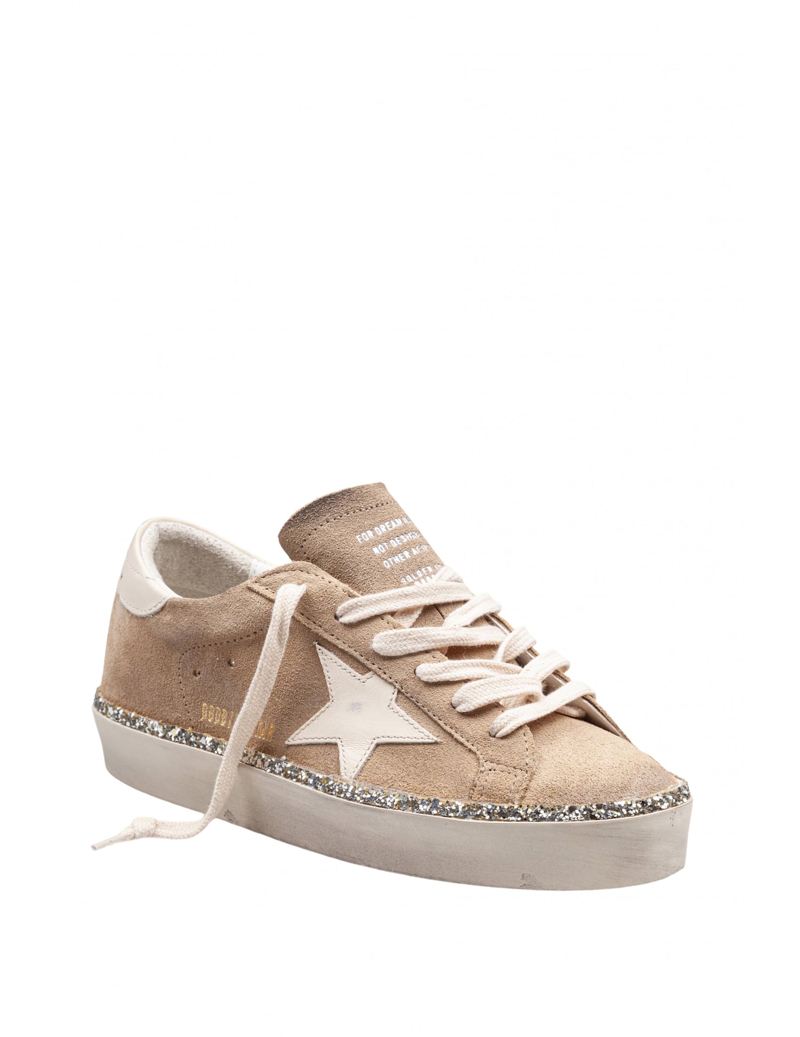 Golden Goose Hi-star Womans Sneakers In Desert