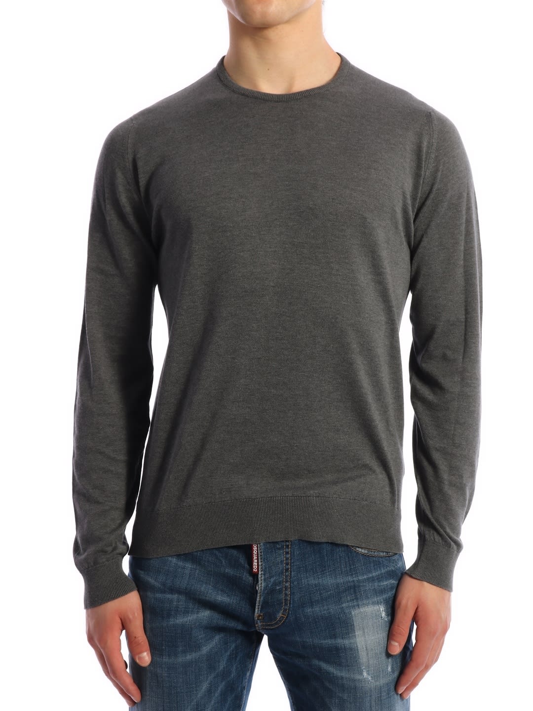 John Smedley Cotton Sweater Gray