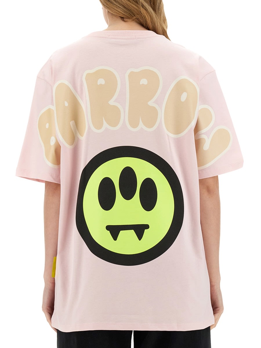 Shop Barrow T-shirt With Logo In Rosa