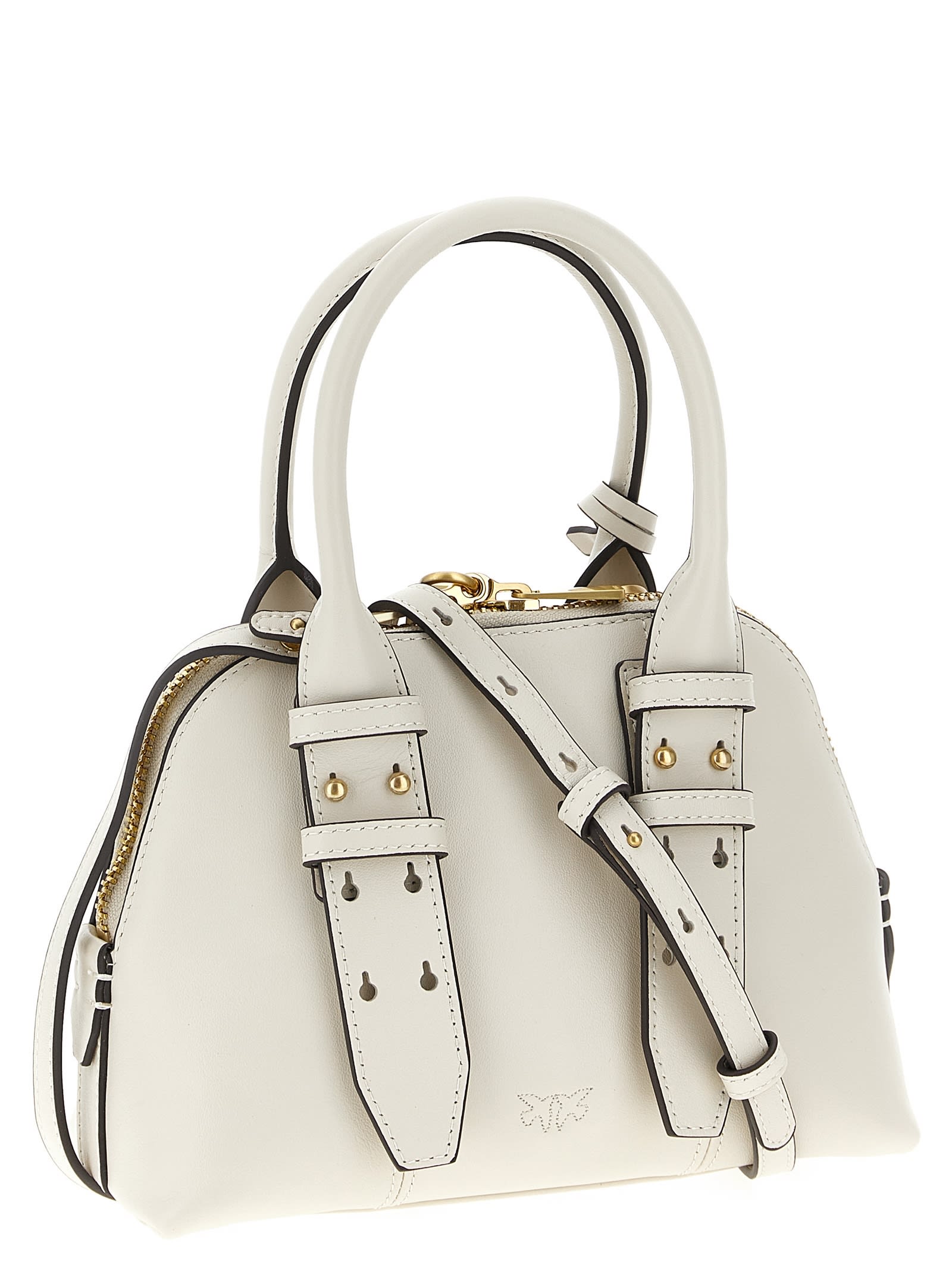 Pinko Mini Escape Handbag In White