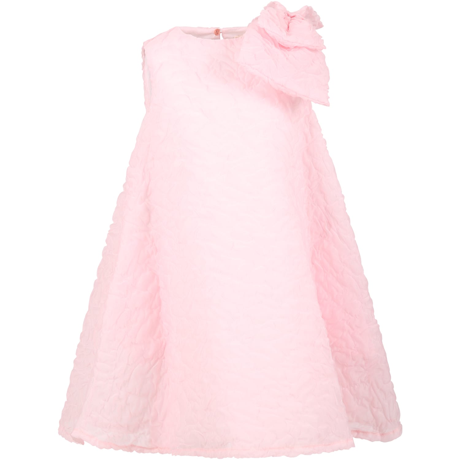 DOUUOD PINK DRESS FOR GIRL WITH BOW