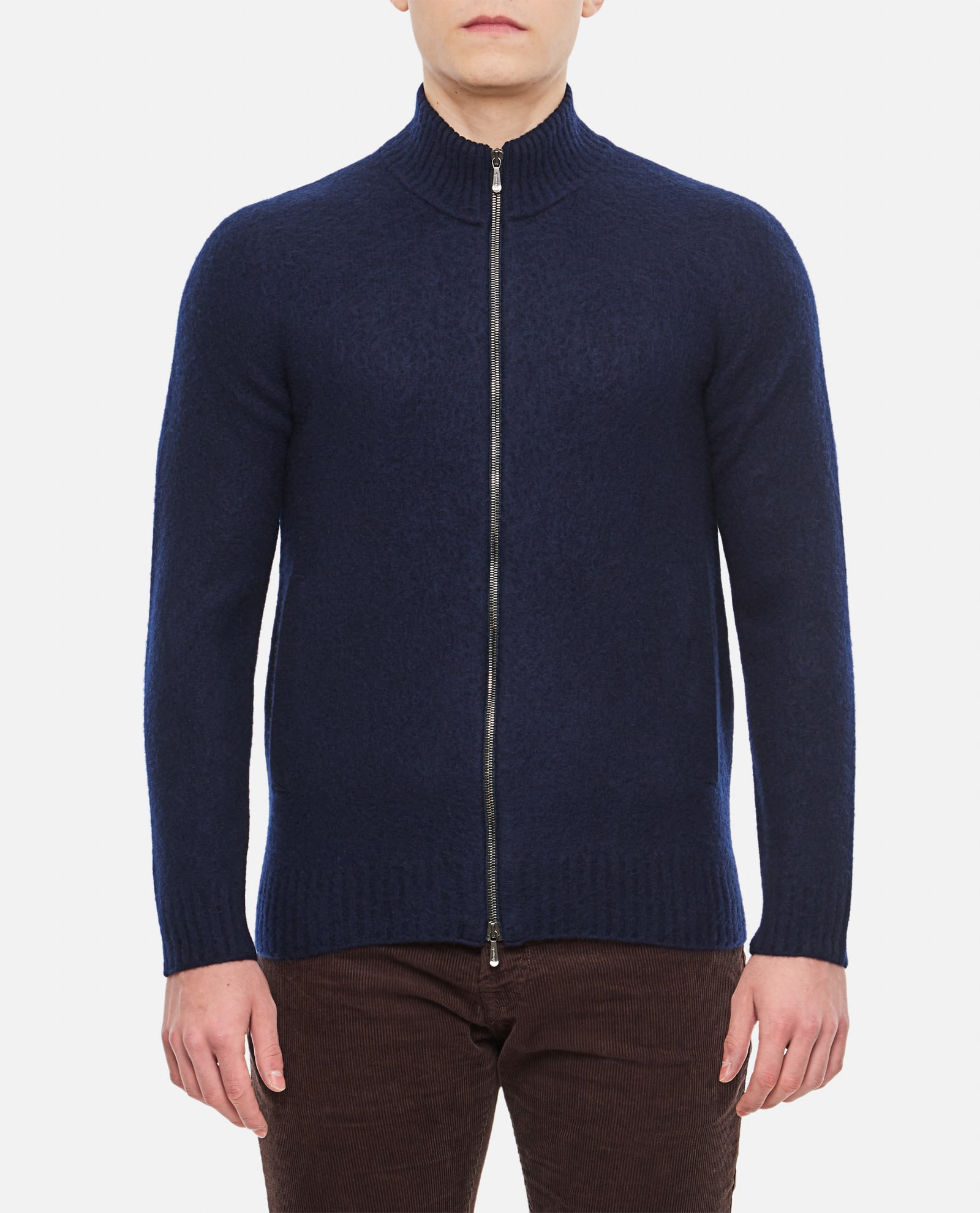 Drumohr Full Zip Cardigan In Black
