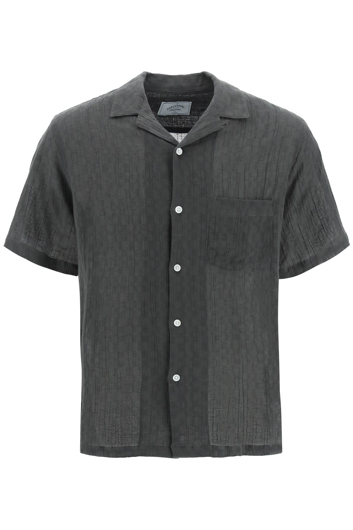 Shop Portuguese Flannel Nori Shirt In Grey (grey)