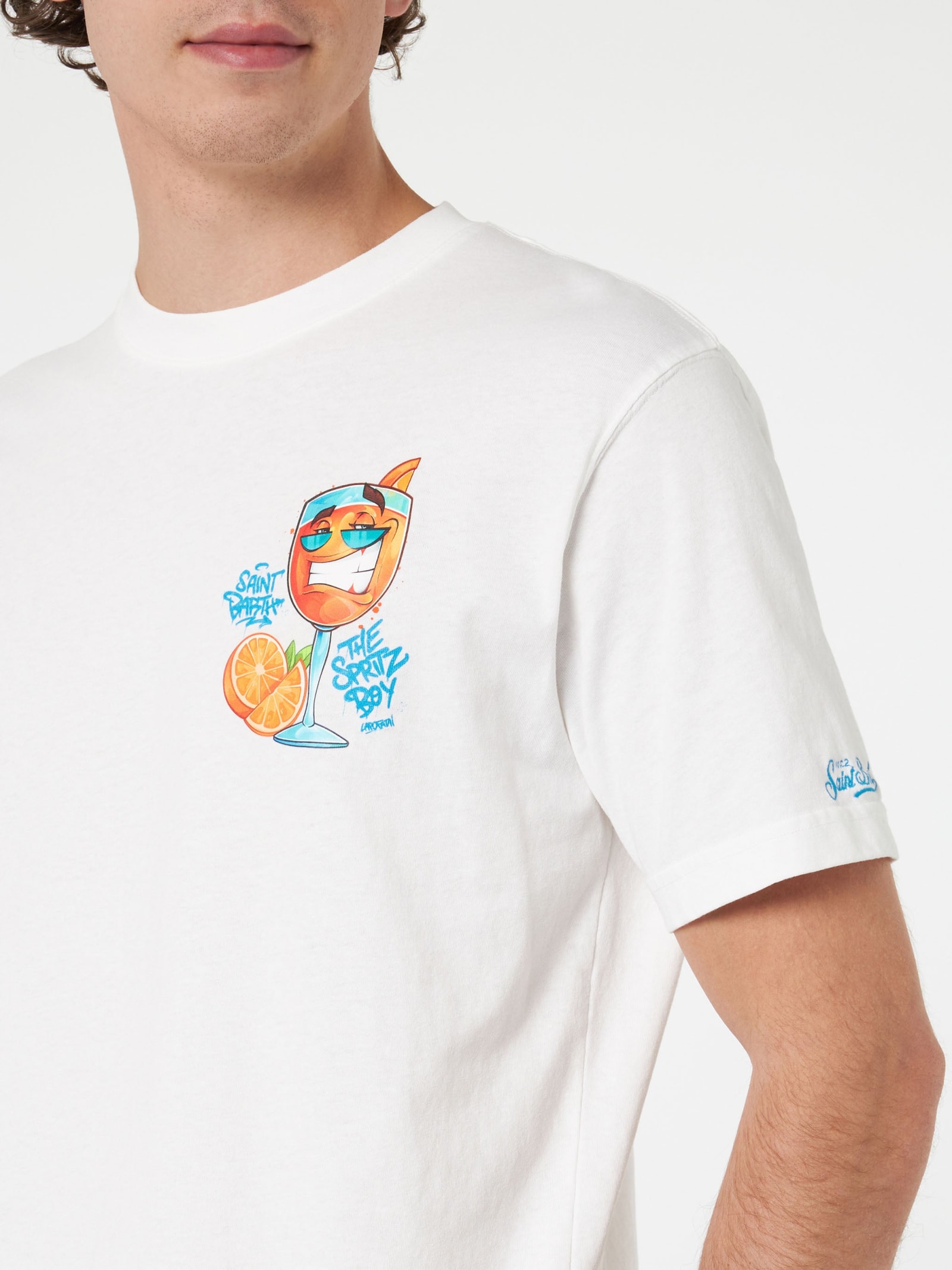Mc2 Saint Barth Cotton Classic T-shirt Clothing In White