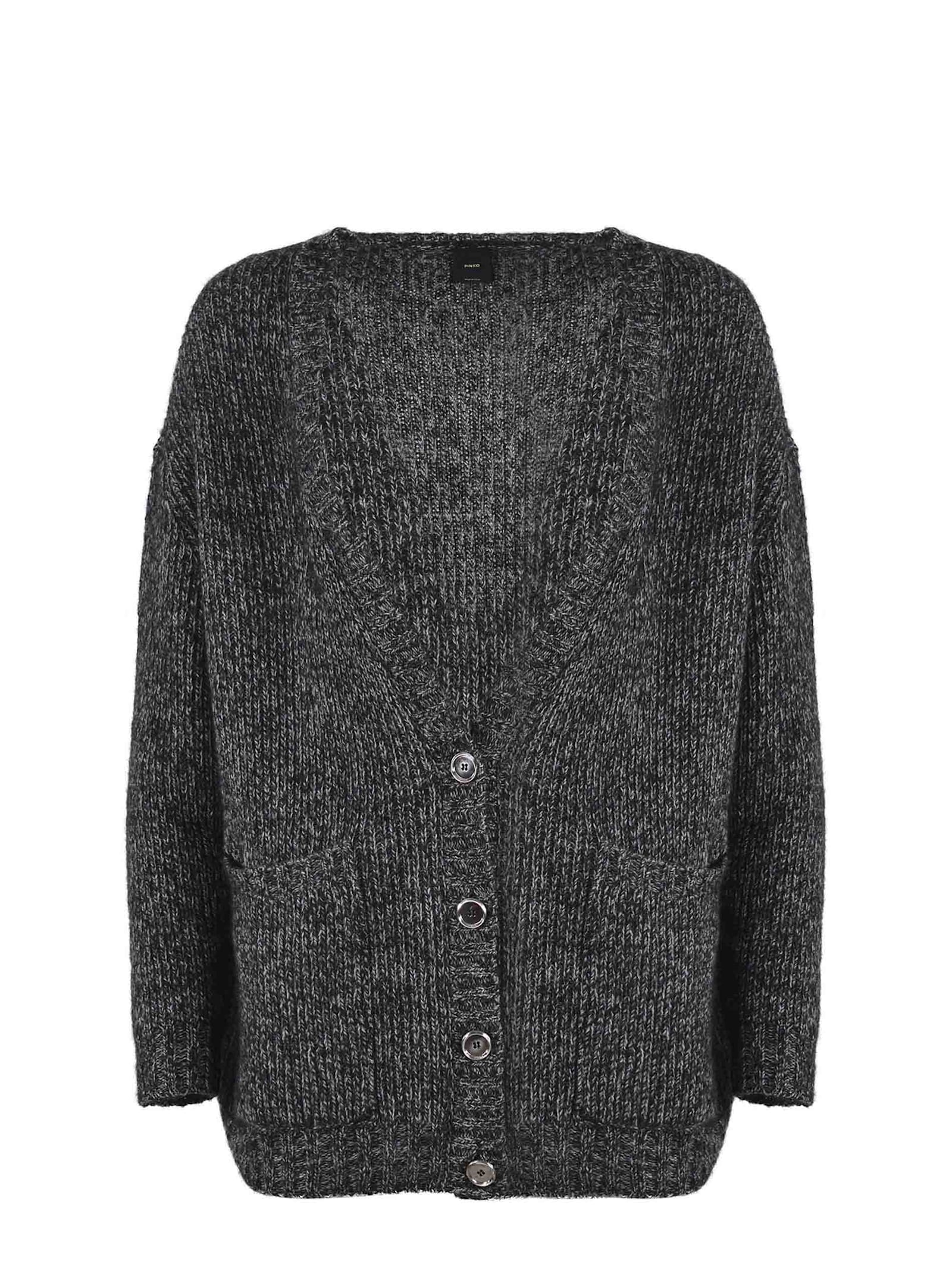 Shop Pinko Erbaceo Cardigan In Grey