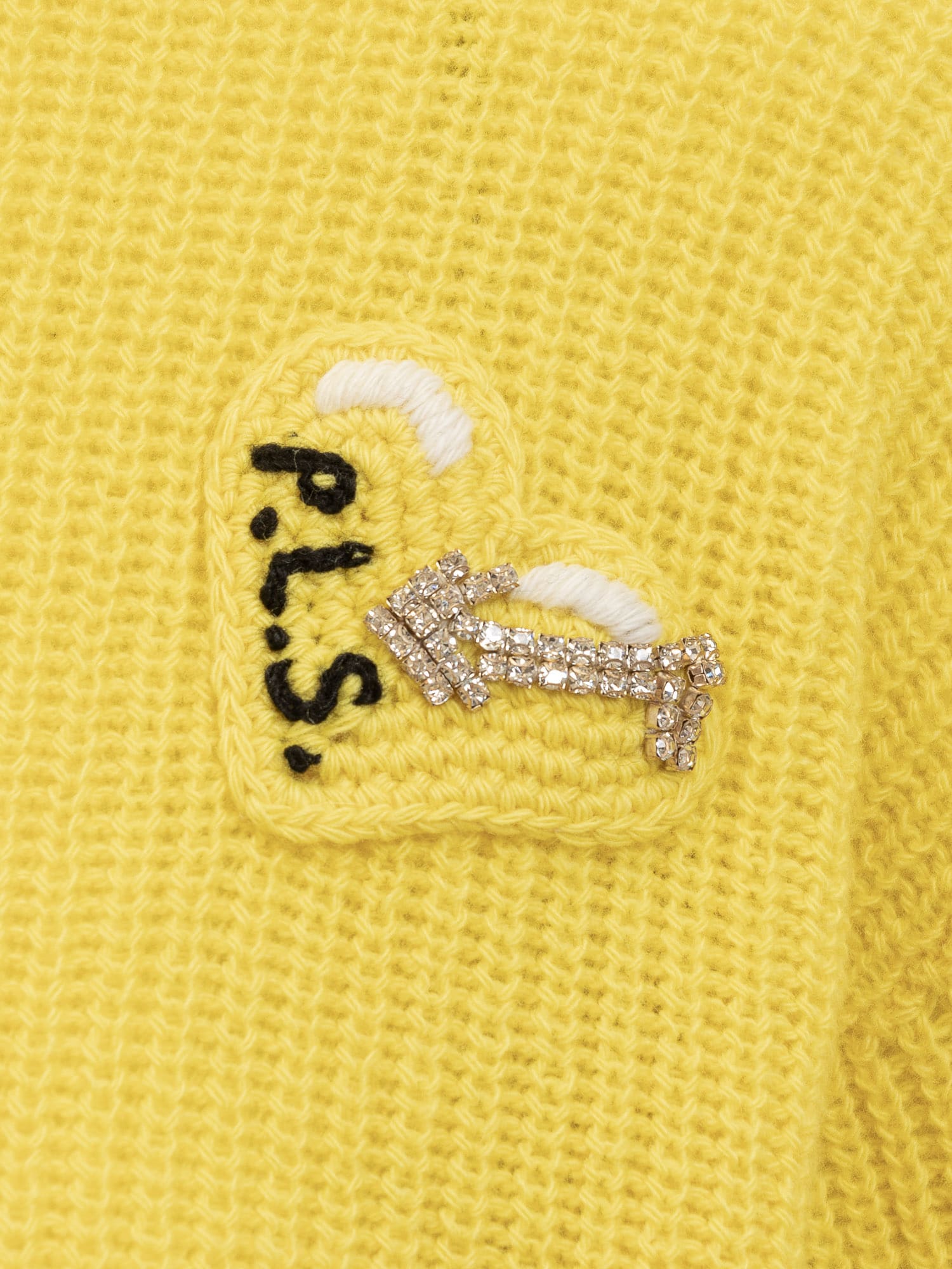 Shop Philosophy Di Lorenzo Serafini Sweater With Logo In Giallo