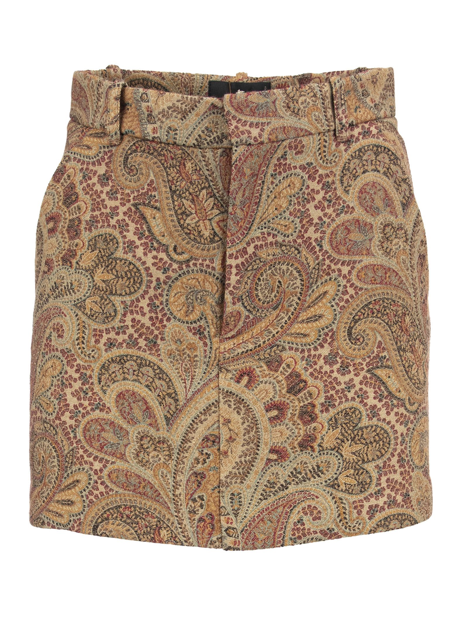Etro Jacquard Skirt Trousers