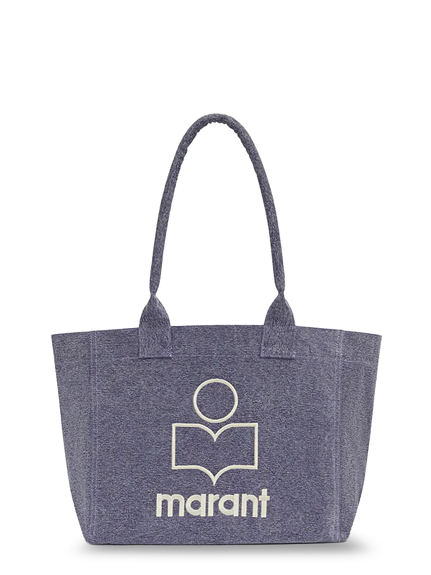 Isabel Marant Yenky Zipped Cotton Shoulder Bag In Purple