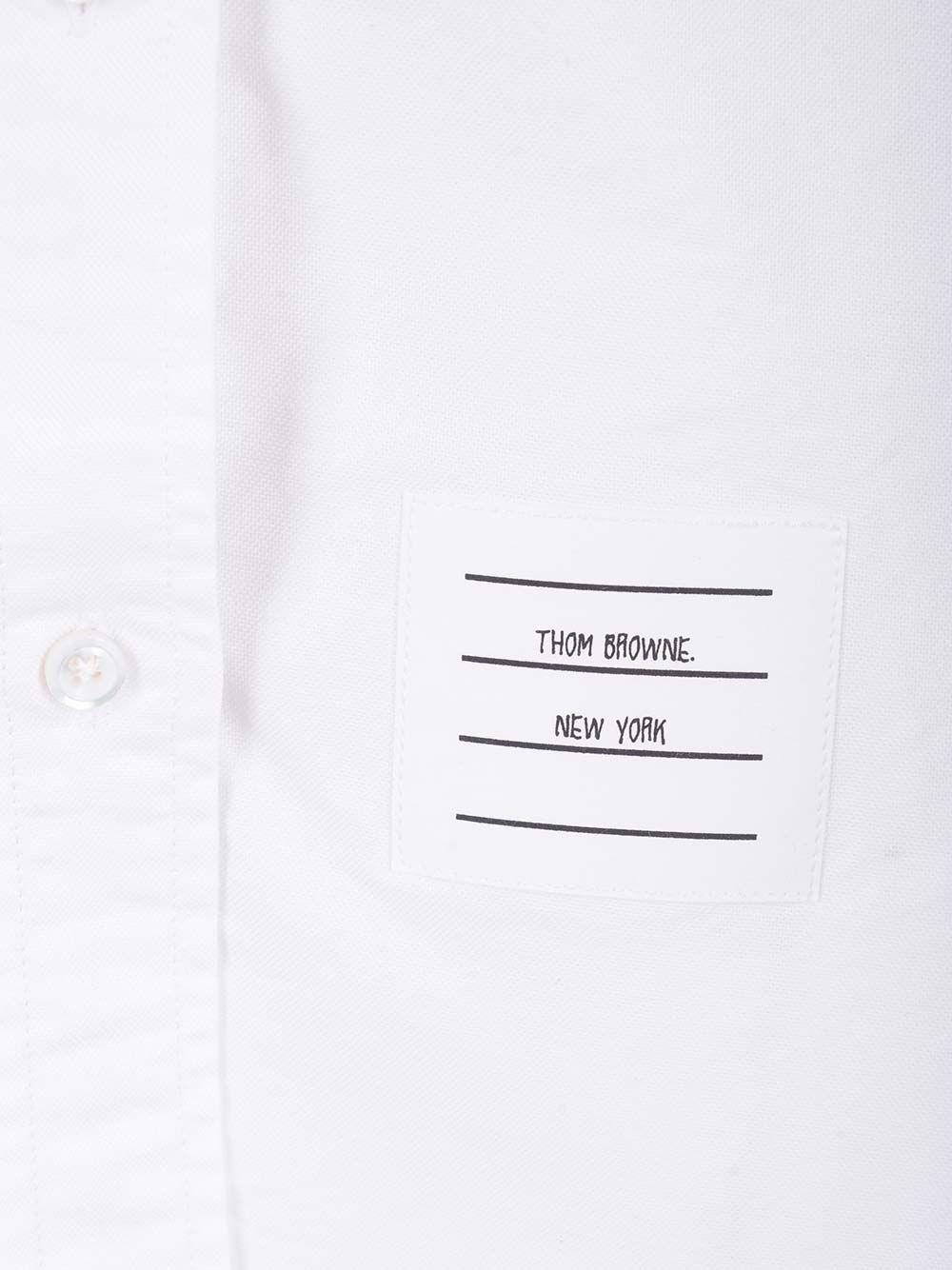 Shop Thom Browne 3/4 Length Shirt Dress In White