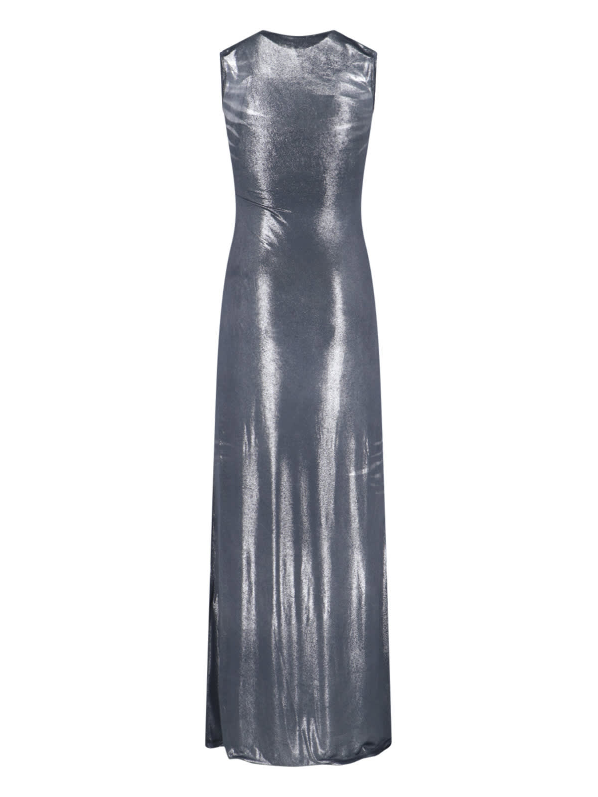 DIESEL D-VETY METALLIC MAXI DRESS 