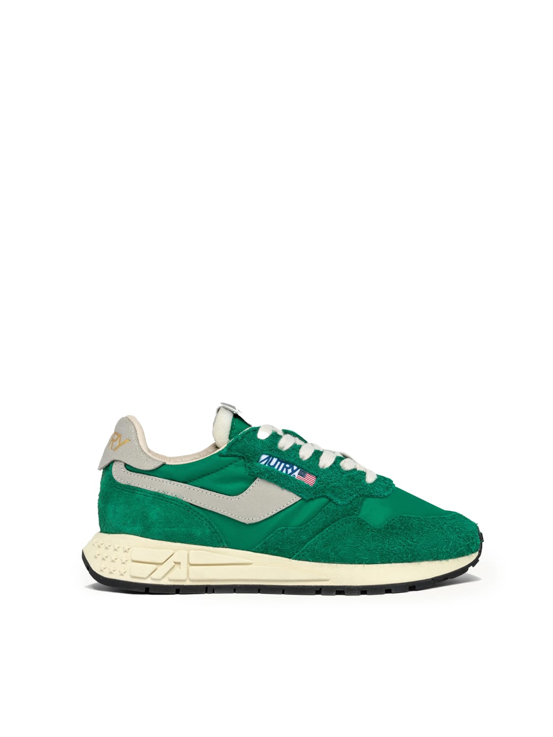 Shop Autry Basketball Reelwind Sneakers In Bianco+verde