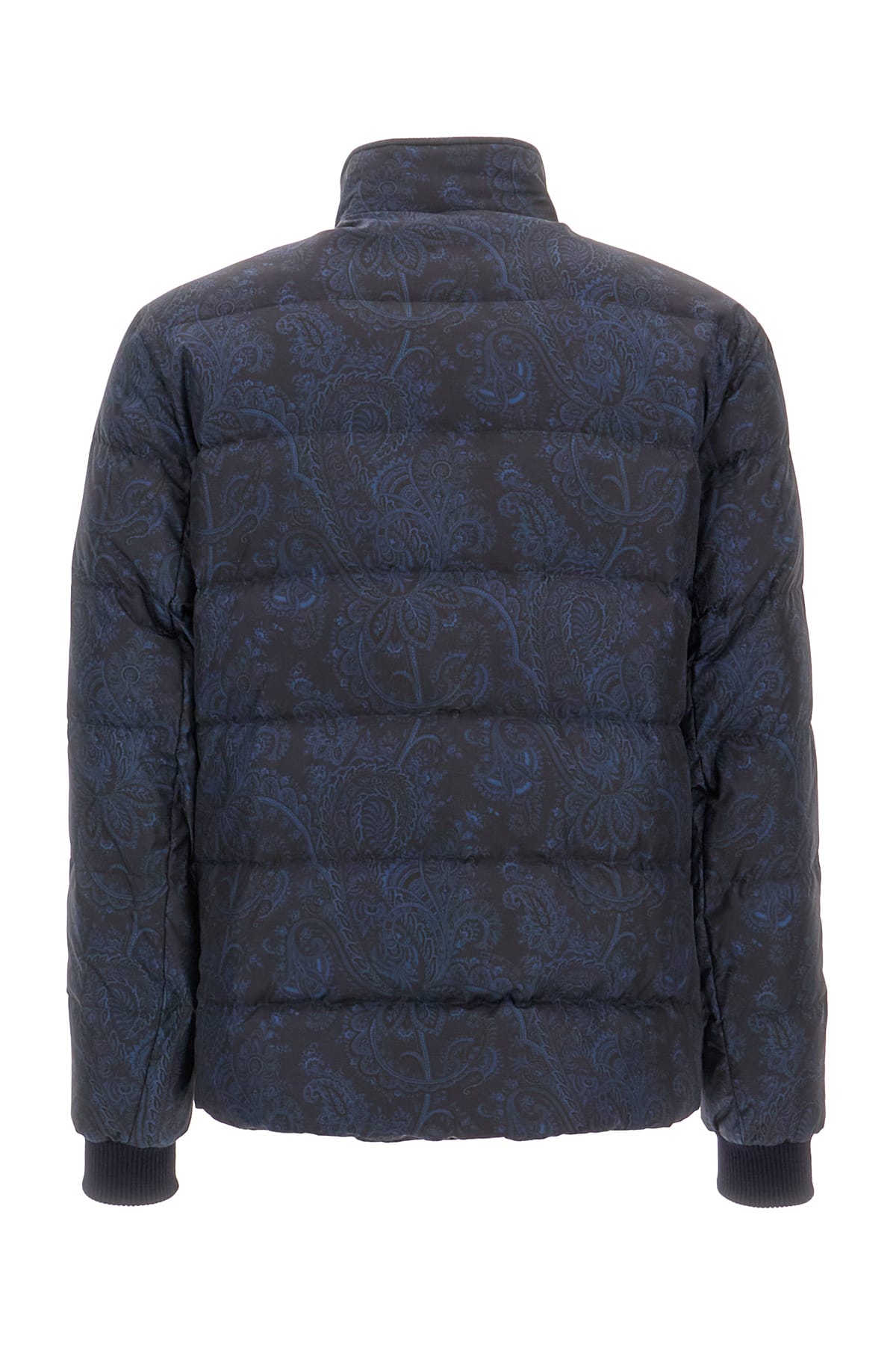 Shop Etro Printed Nylon Down Jacket In 0200