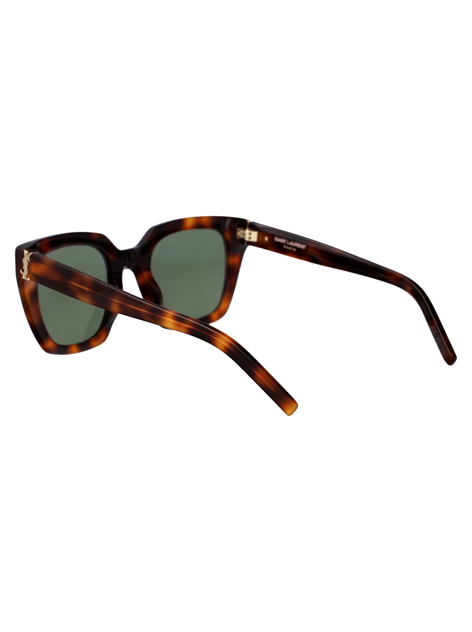 Saint Laurent Sl M143 Sunglasses In Havana-havana-green
