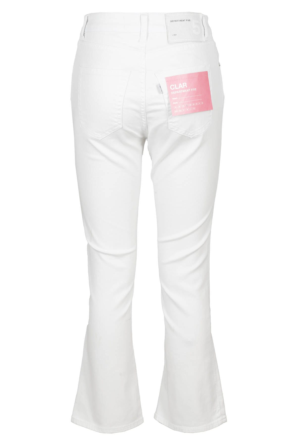 Shop Department Five Clar Pantalone In Bianco