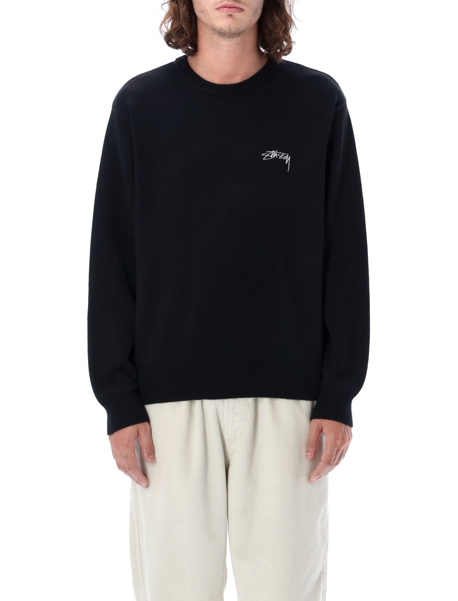 Stussy Care Label Sweater In Black | ModeSens