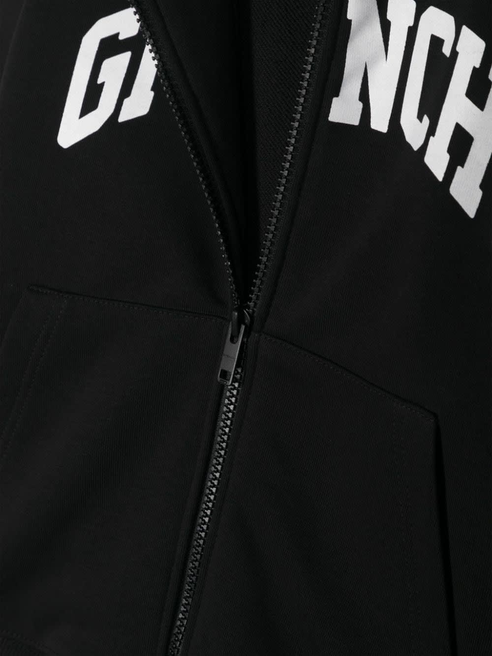 Shop Givenchy Black  Zip-up Hoodie