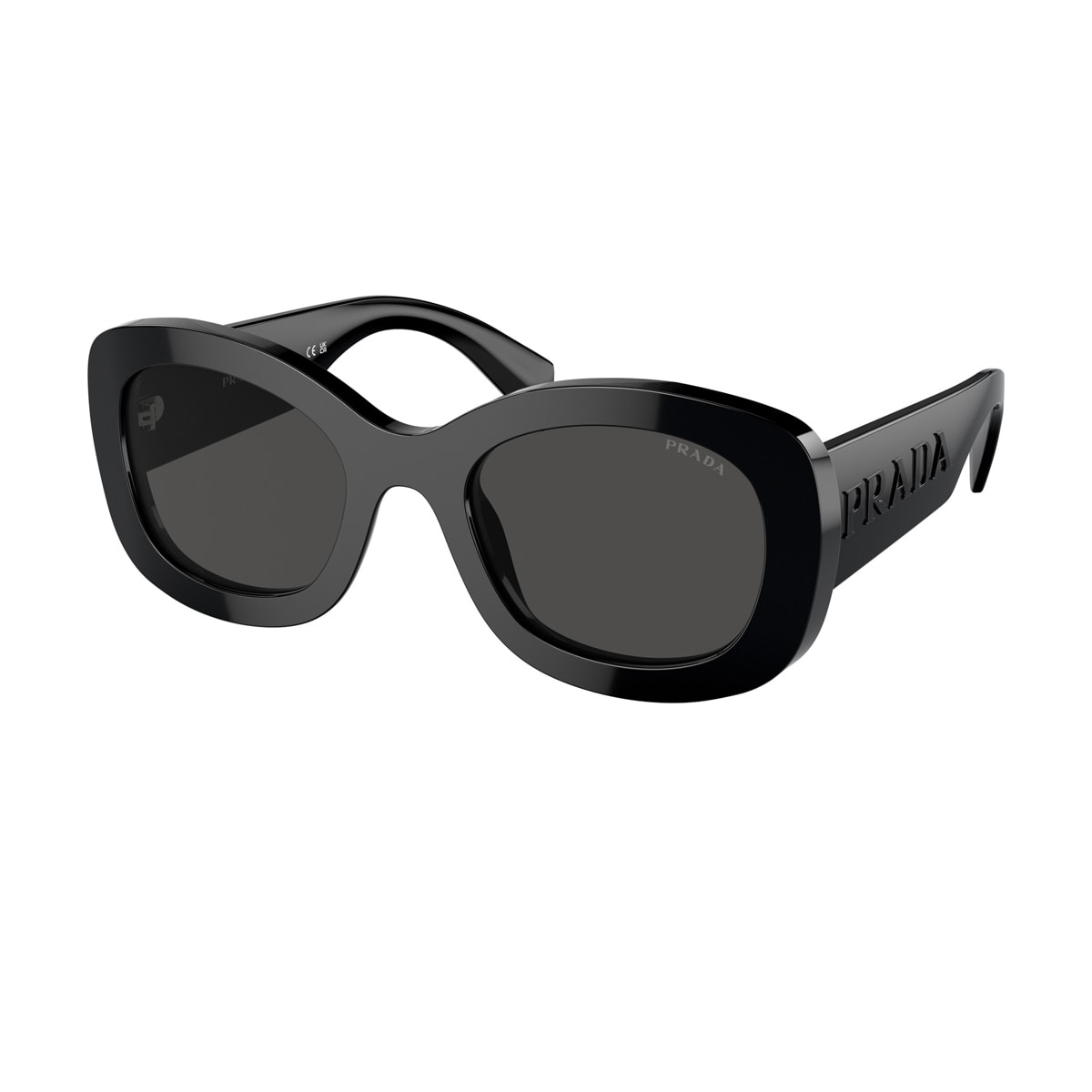 Prada Womens Black Pr A13s Butterfly-frame Acetate Sunglasses