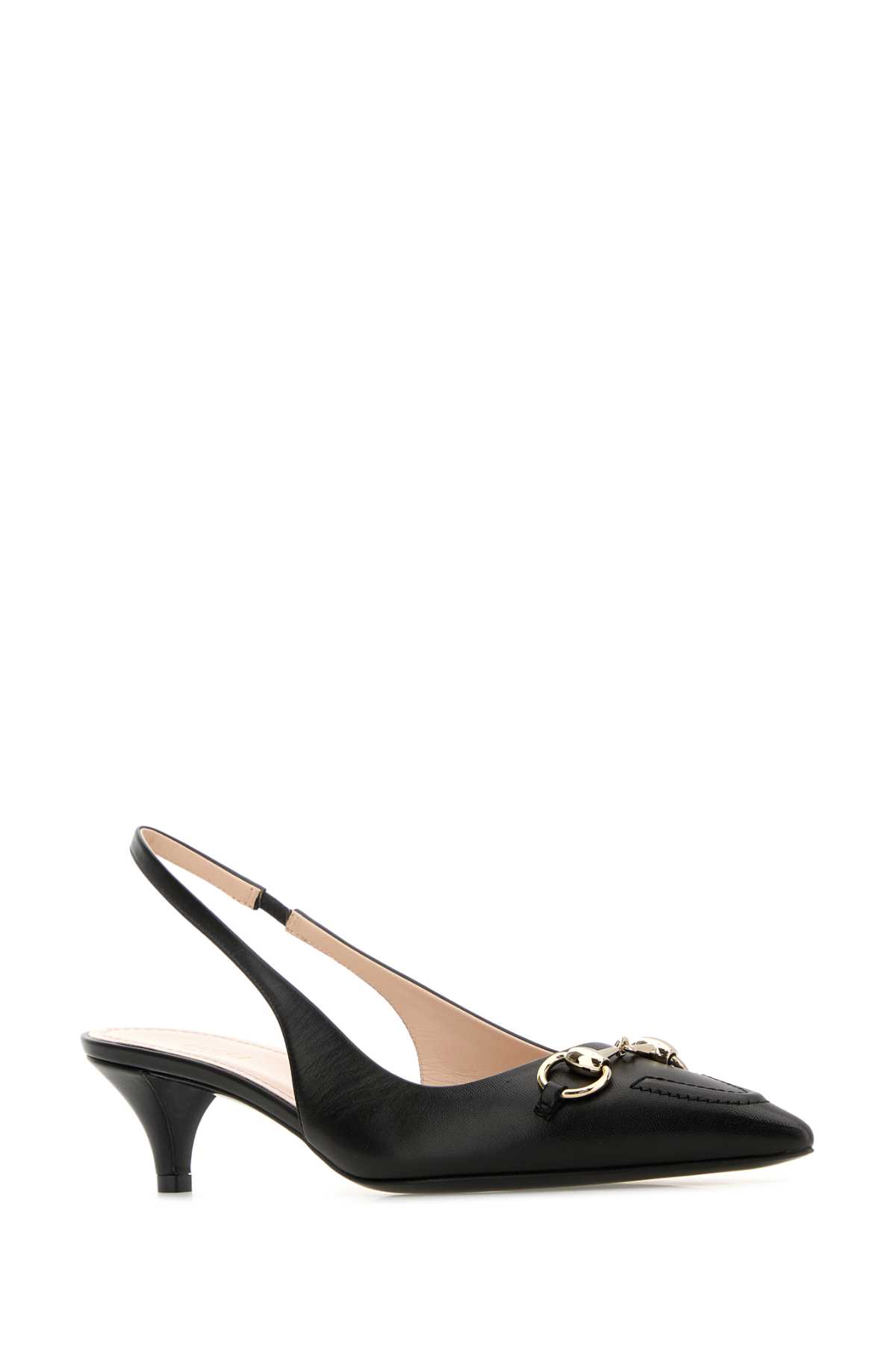 Gucci Black Leather Pumps In Neronero