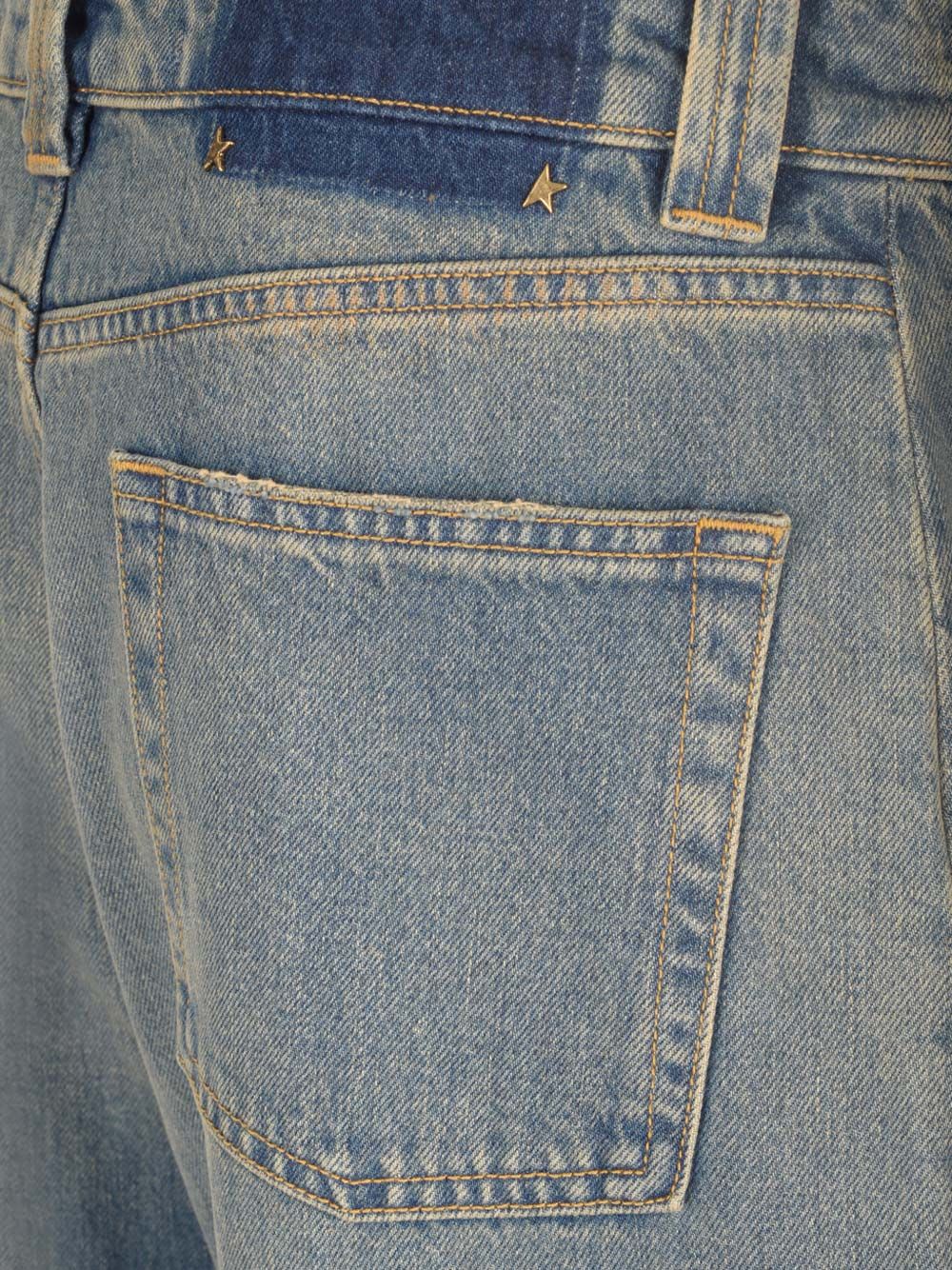 Shop Golden Goose Balloon Shape Jeans In Blue