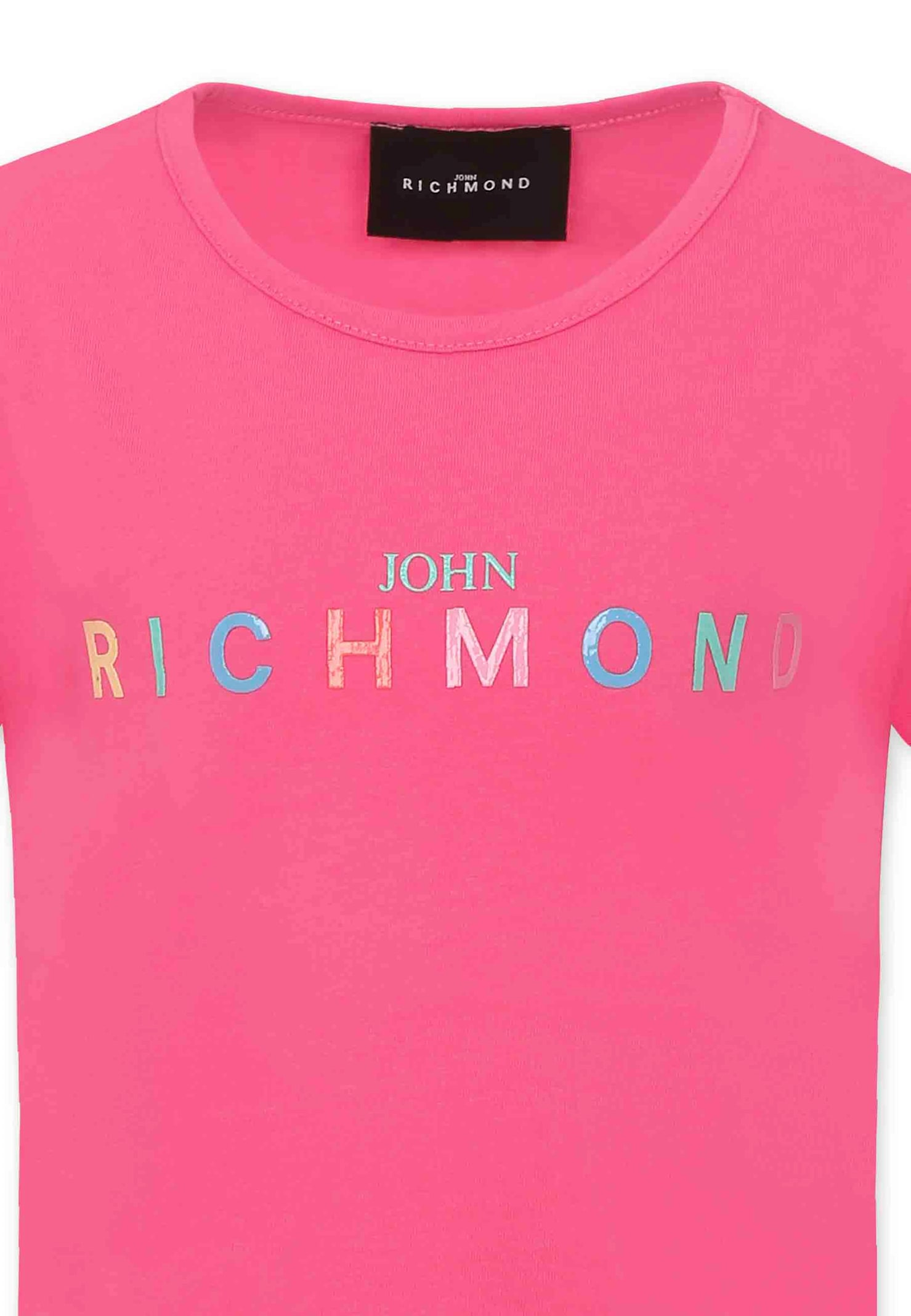 Shop Richmond Fuchsia T-shirt For Girl With Logo