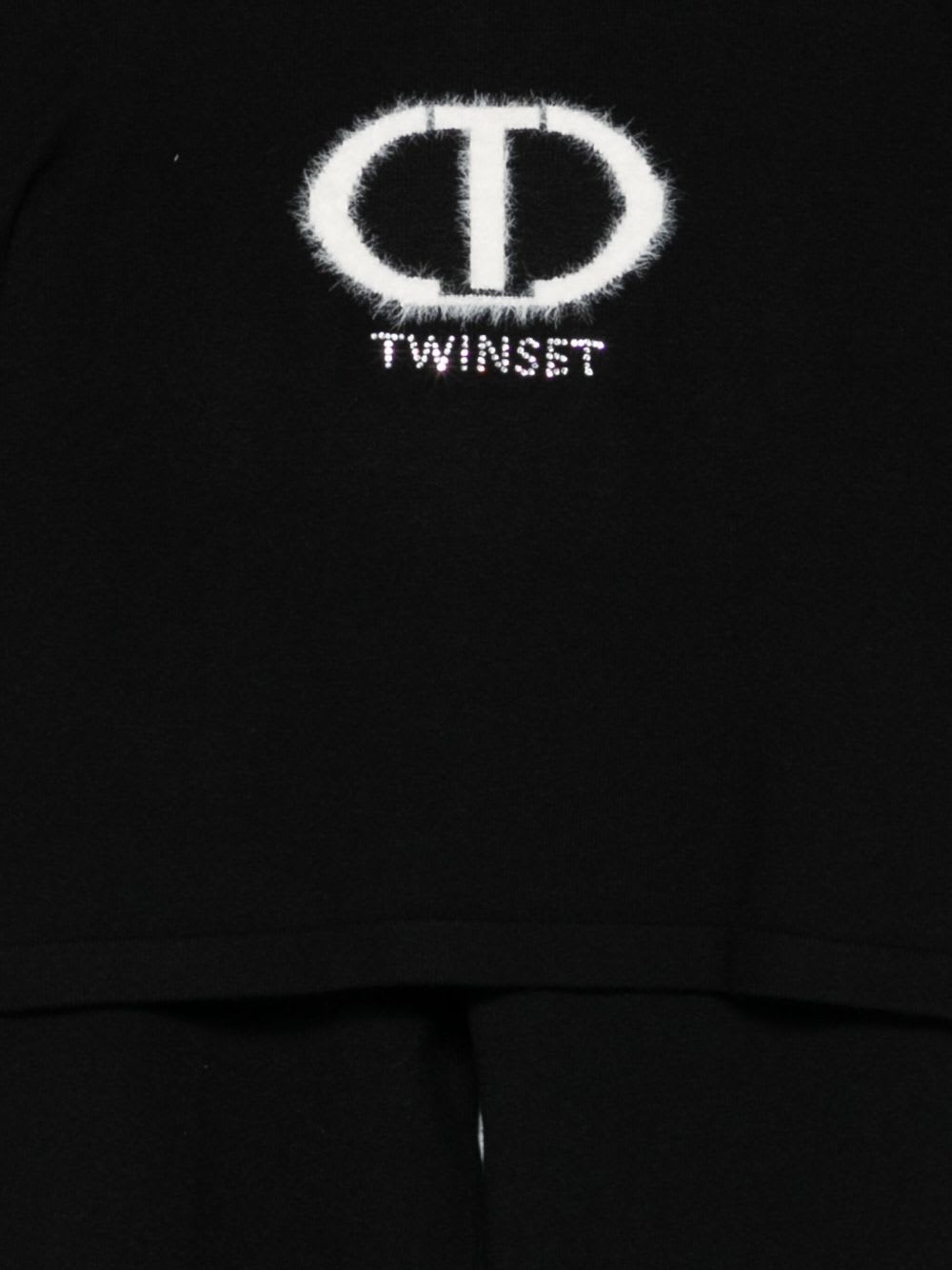 Twinset Kids Tracksuit With Logo In Black