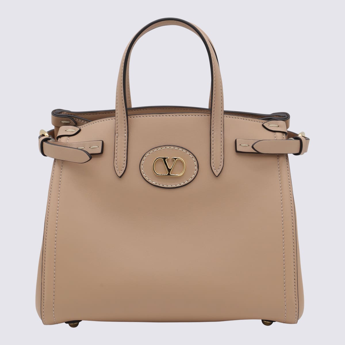 トートバッグ VALENTINO GARAVANI PINK LEATHER SMALL ANTIBES TOTES Valentino Garavani Pink Leather Small Antibes Totes | ModeSens