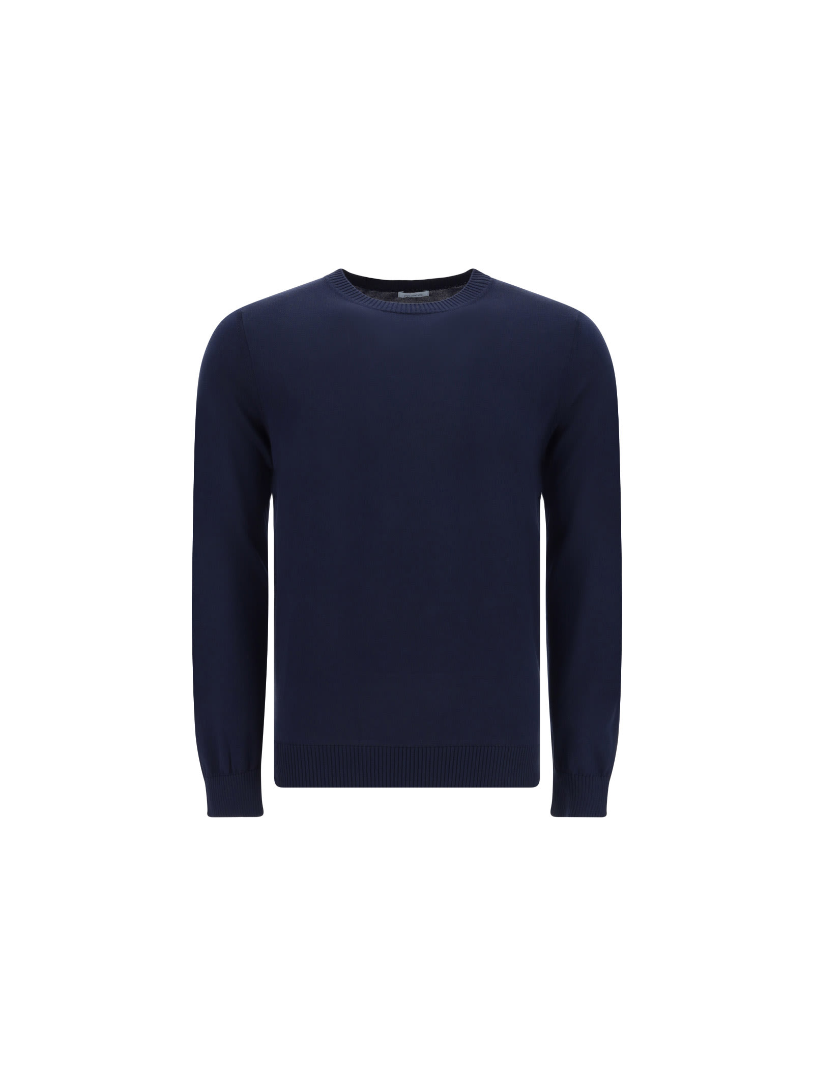 Shop Malo Sweater In Navy