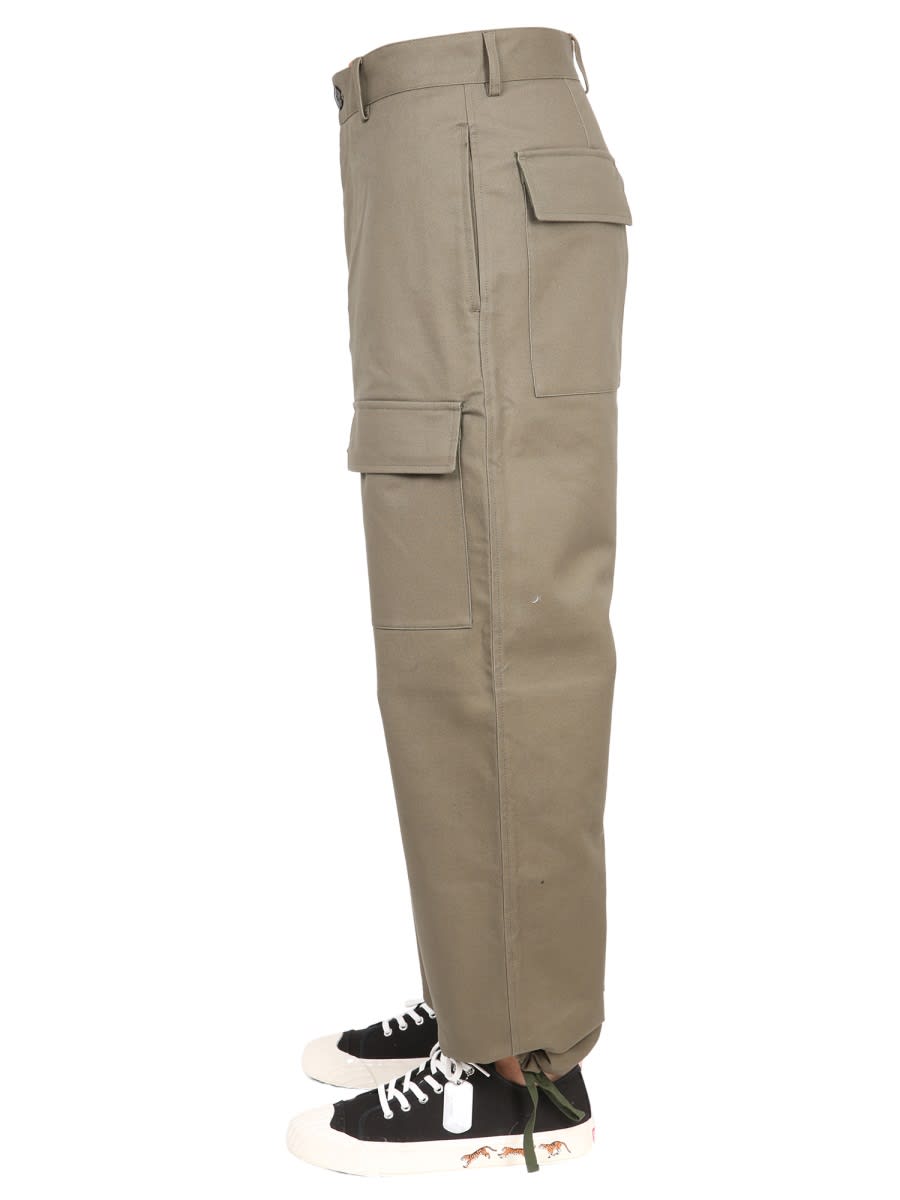 Kenzo Men Cargo Pants In Brown