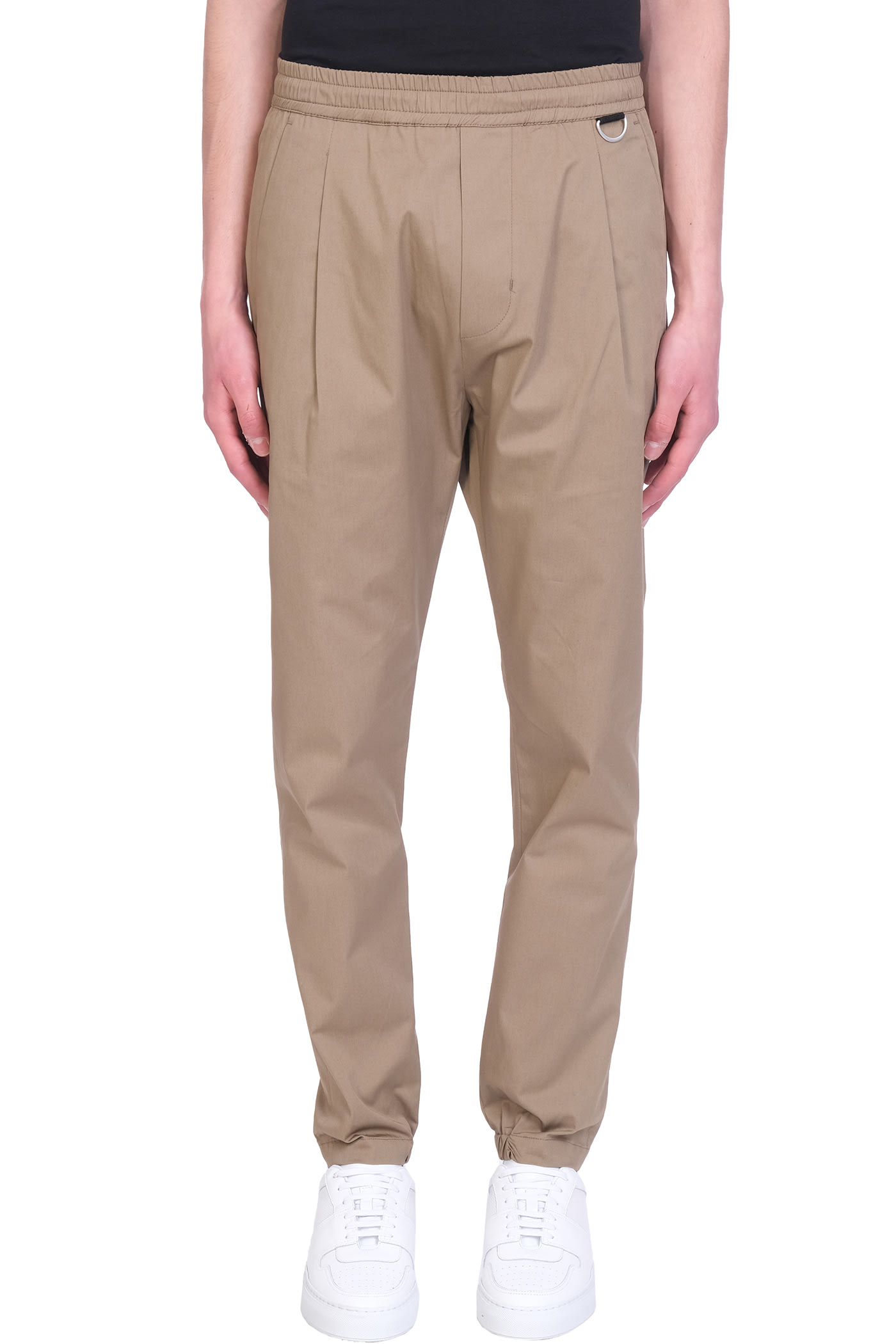 Low Brand Tokyo Lux Pants In Taupe Cotton