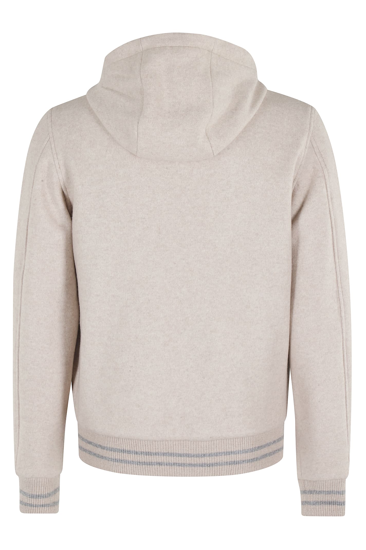 Luigi Bianchi Mantova Jersey Coat In Neutral