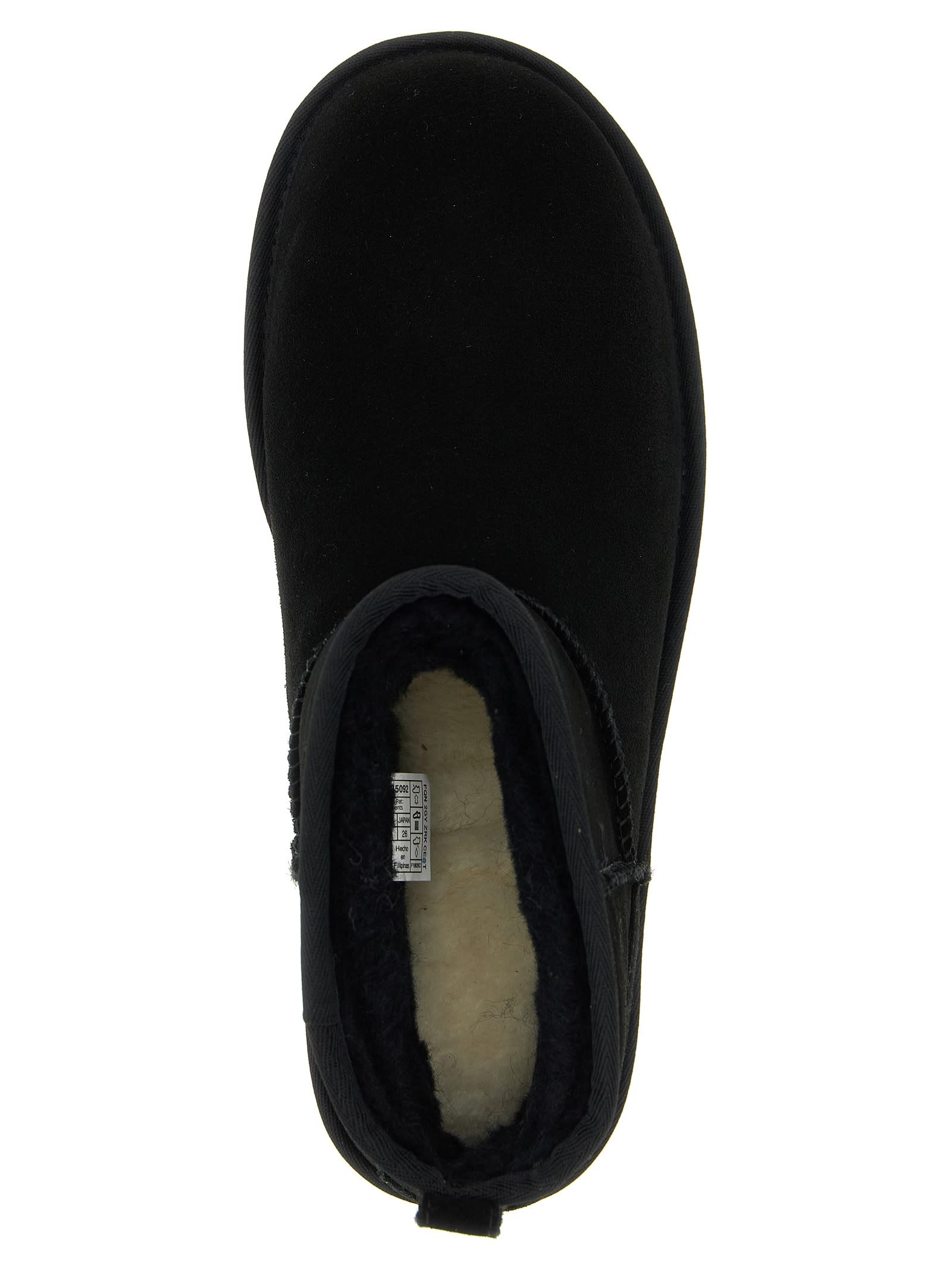 Ugg Classic Ultra Mini Platform Ankle Boots In Black
