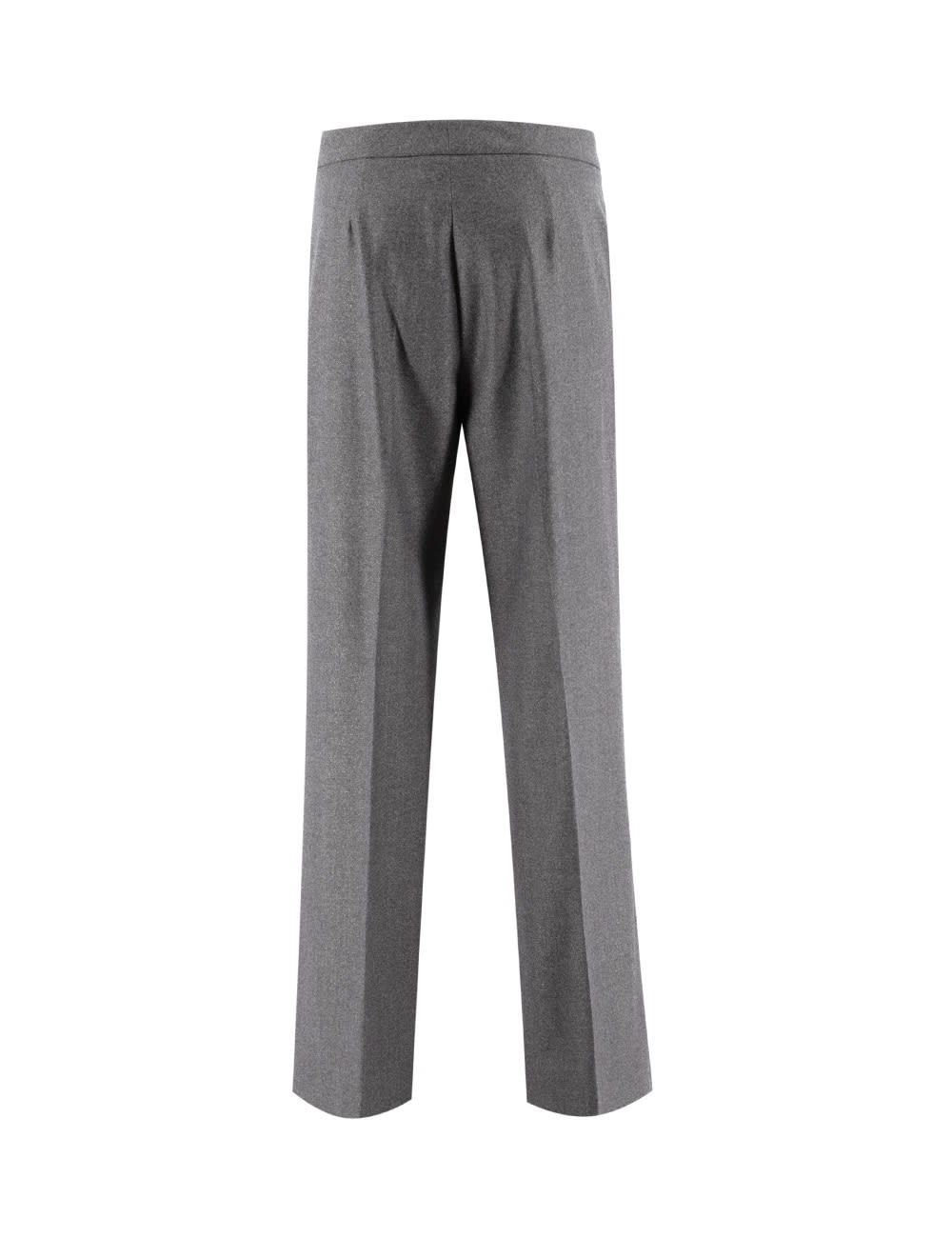 Shop Le Tricot Perugia Trousers In Grey Lurex