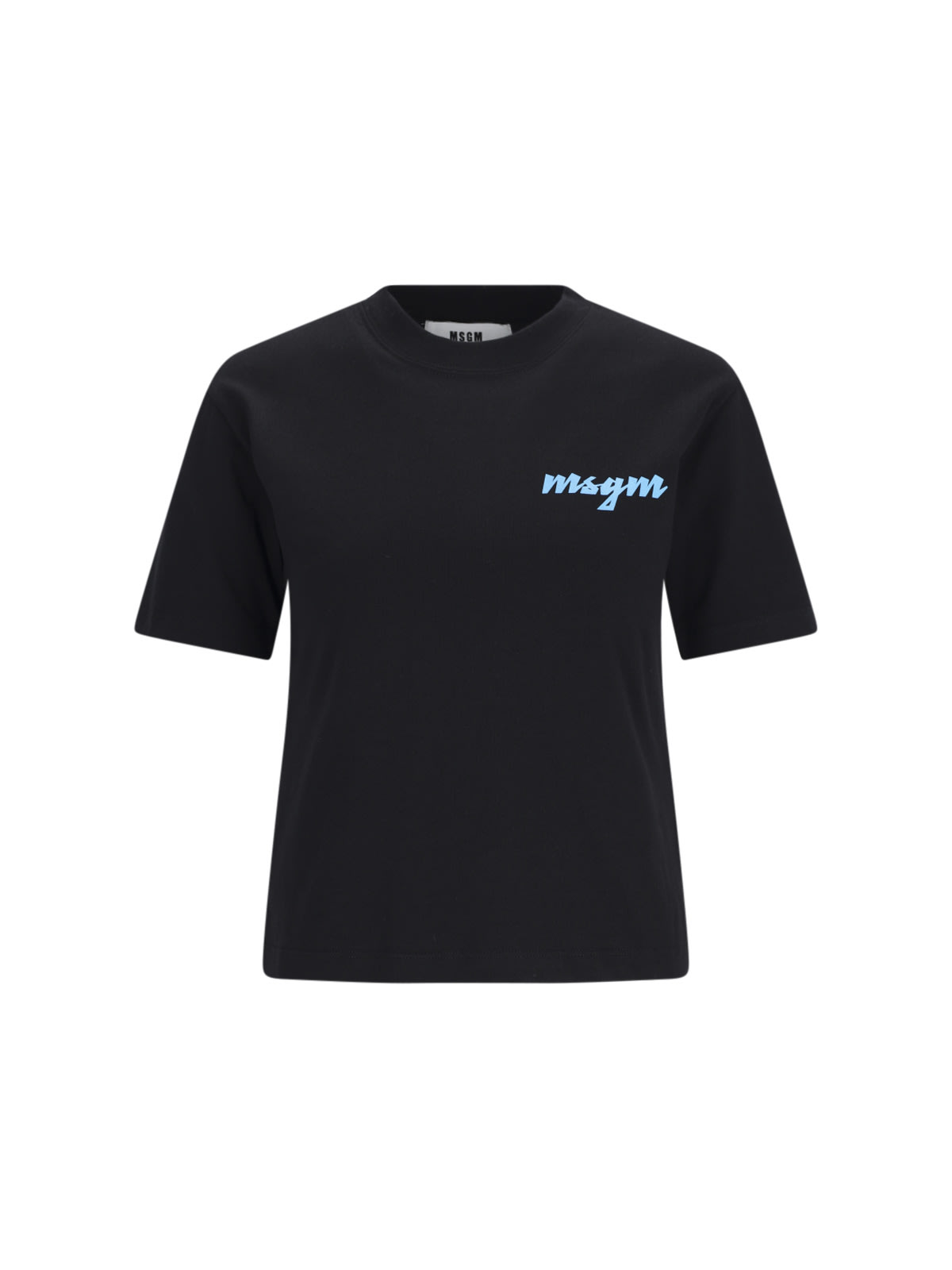Msgm Logo T-shirt In Black