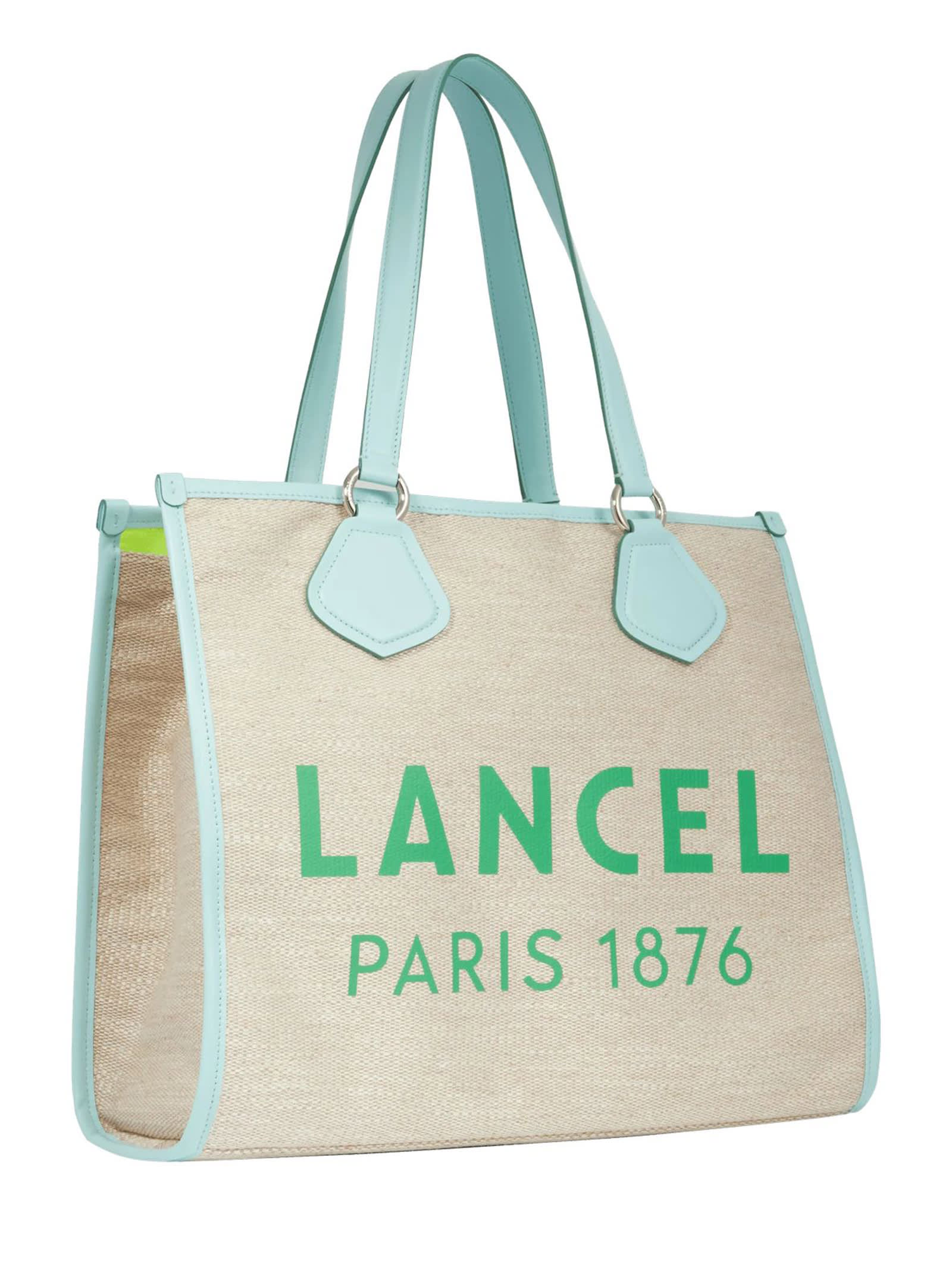 Shop Lancel Light Blue Tote Bag