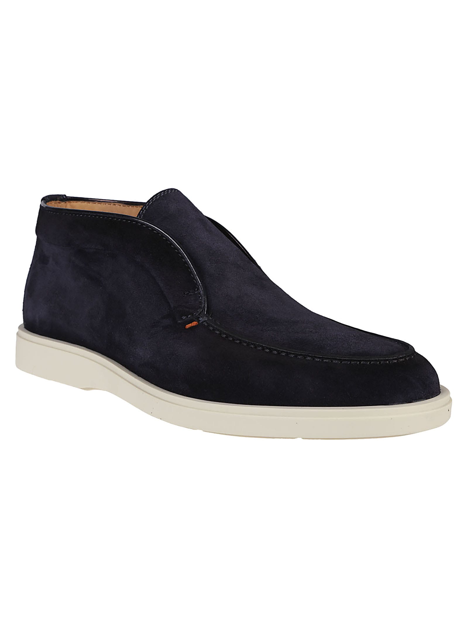 Shop Santoni Digits Slip-on Loafers In Blu