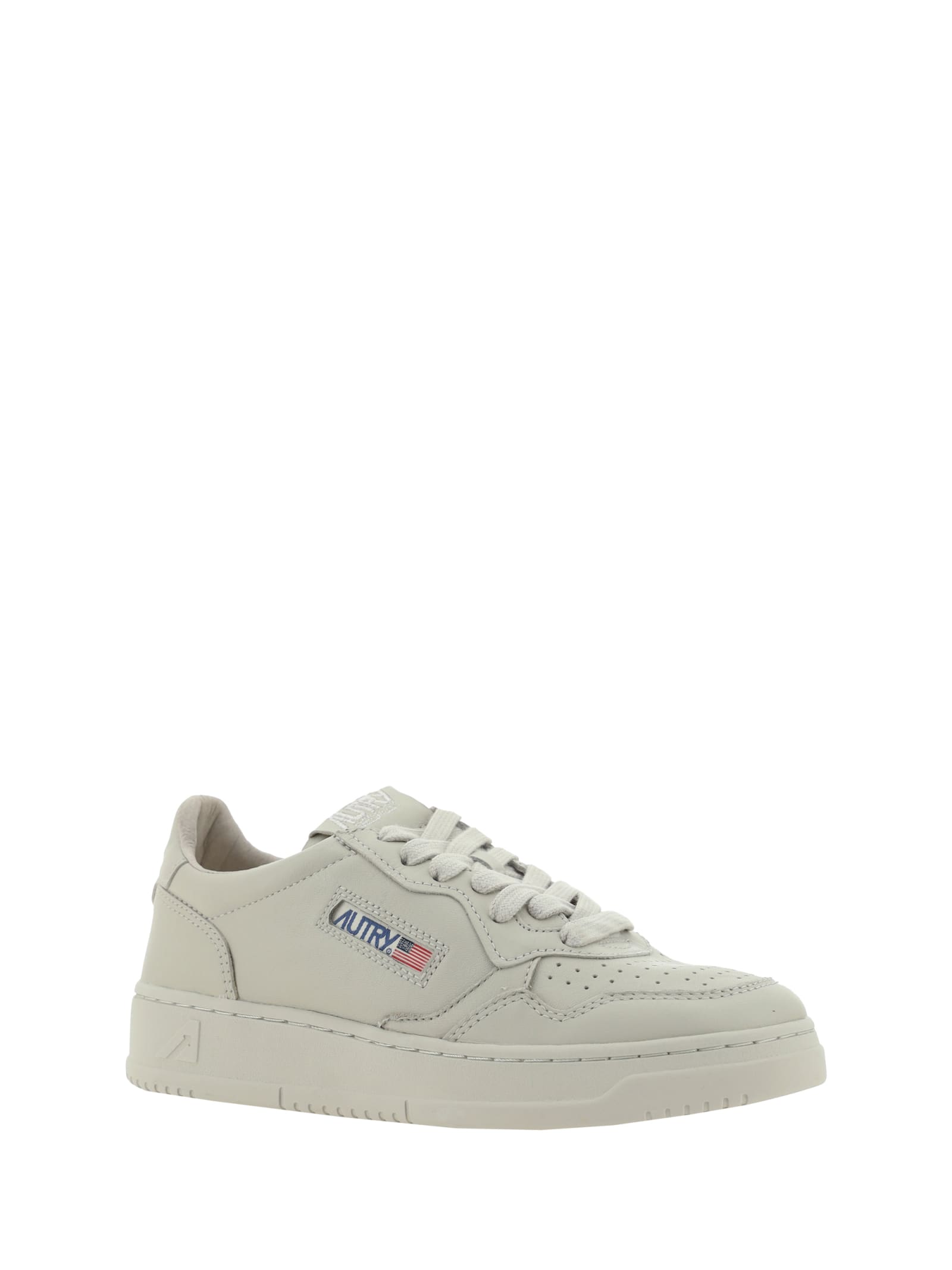 Autry Medalist Low Top Sneakers In Beige