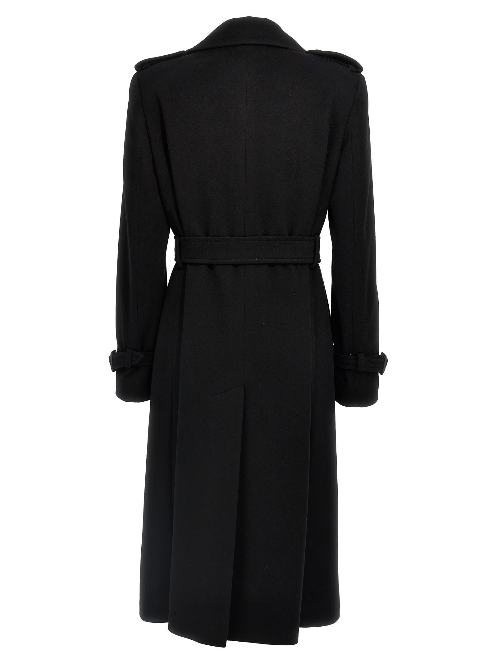 Shop Tagliatore Luanne Double-breasted Coat In Black