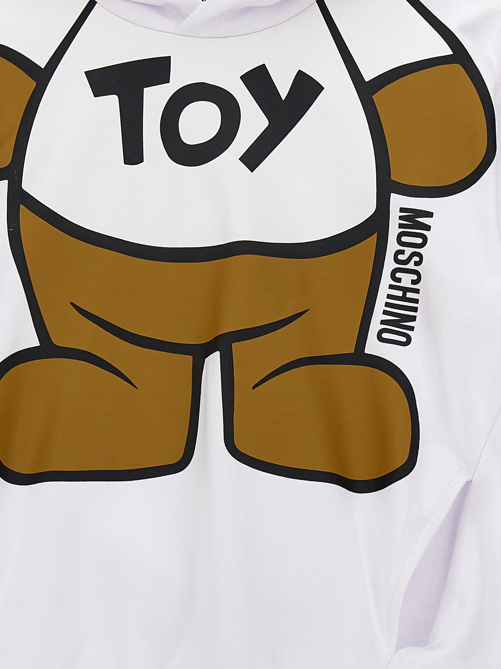 Shop Moschino Toy Hoodie In White