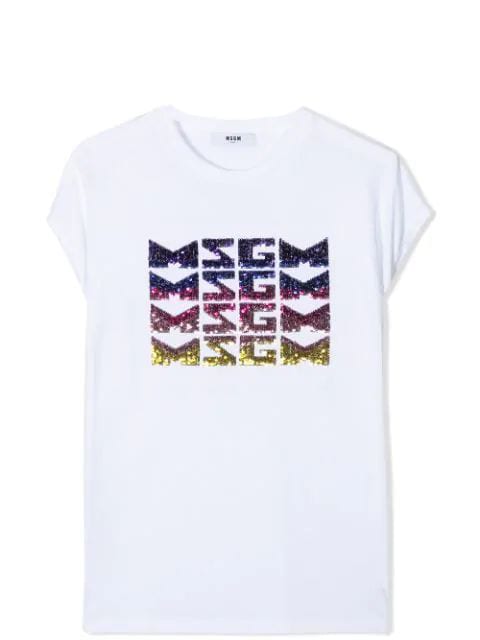 MSGM T-shirt With Sequin Logo