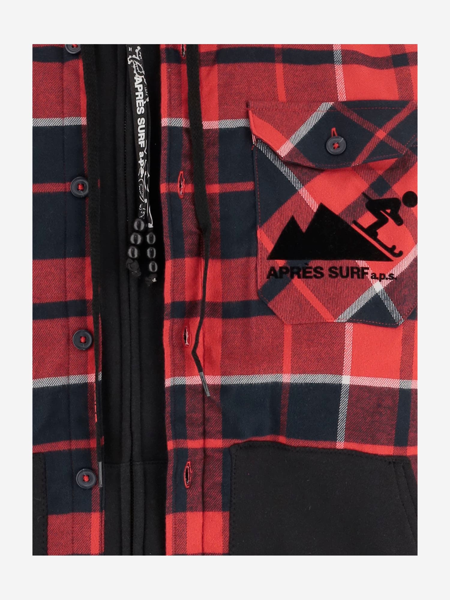 Après Surf Cotton Blend Jacket With Back Print In Red